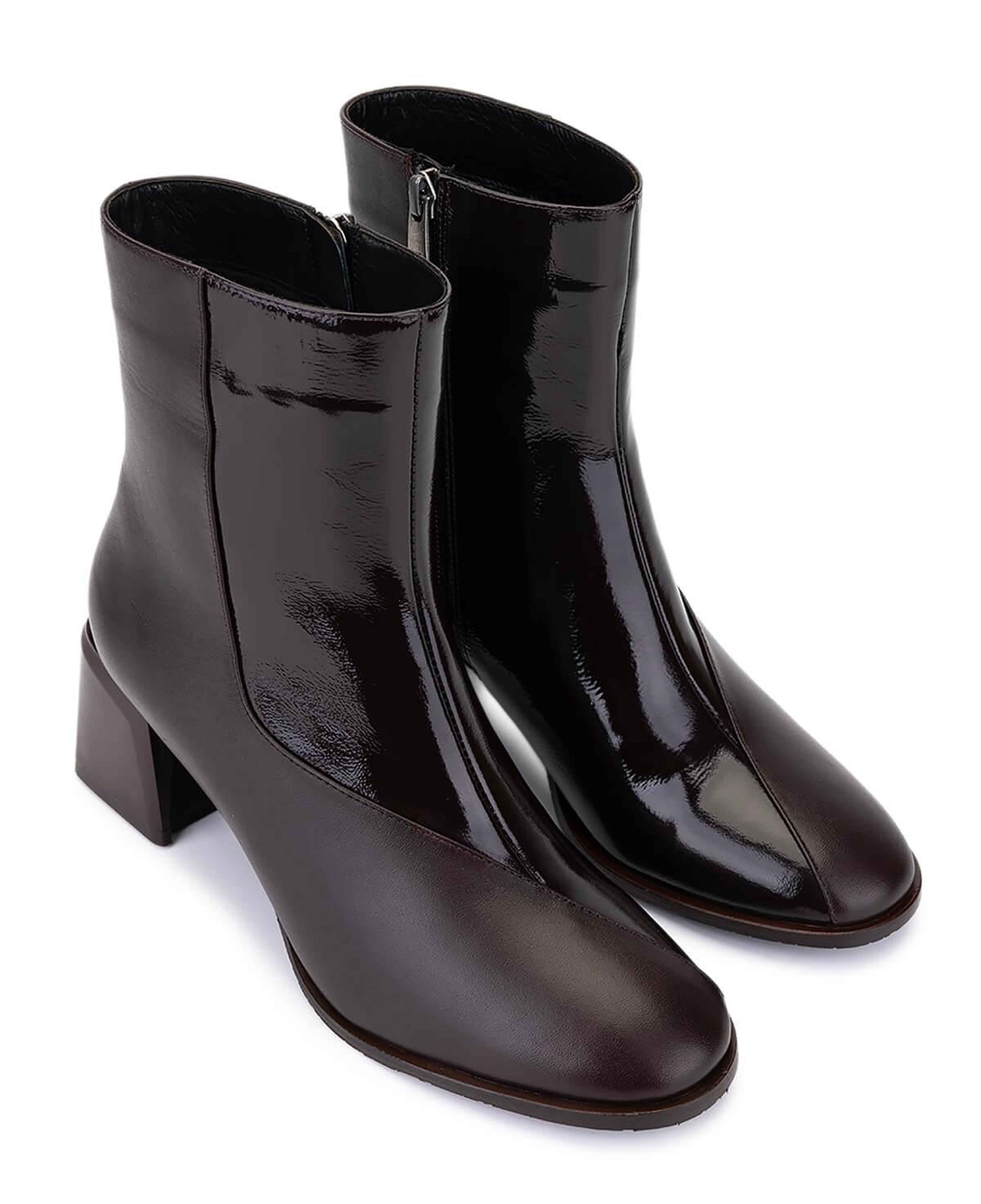 Tamer Tanca Kadın Hakiki Deri Kahverengi Topuklu Bot