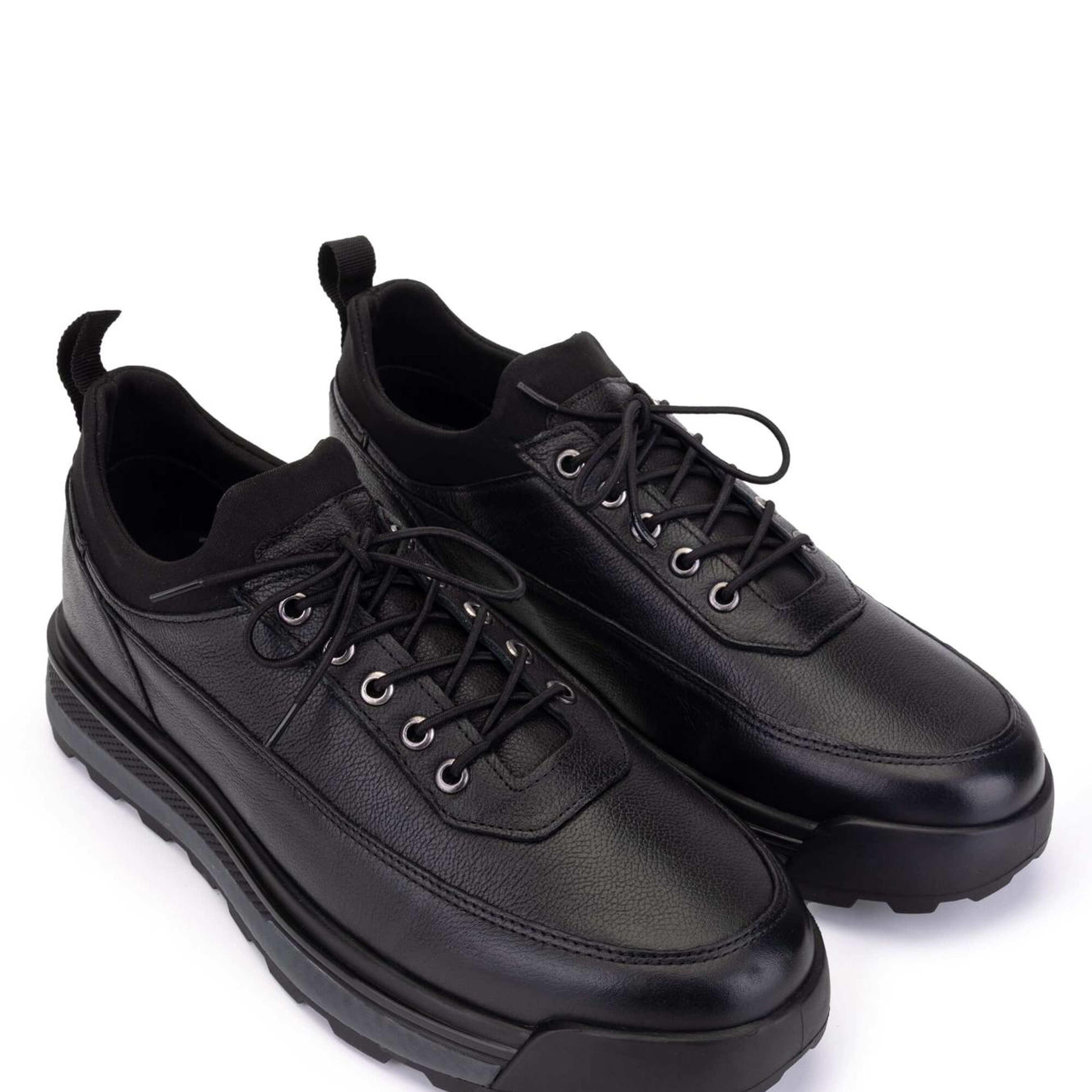 Tamer Tanca Erkek Hakiki Deri Siyah Sneakers & Spor Ayakkabı