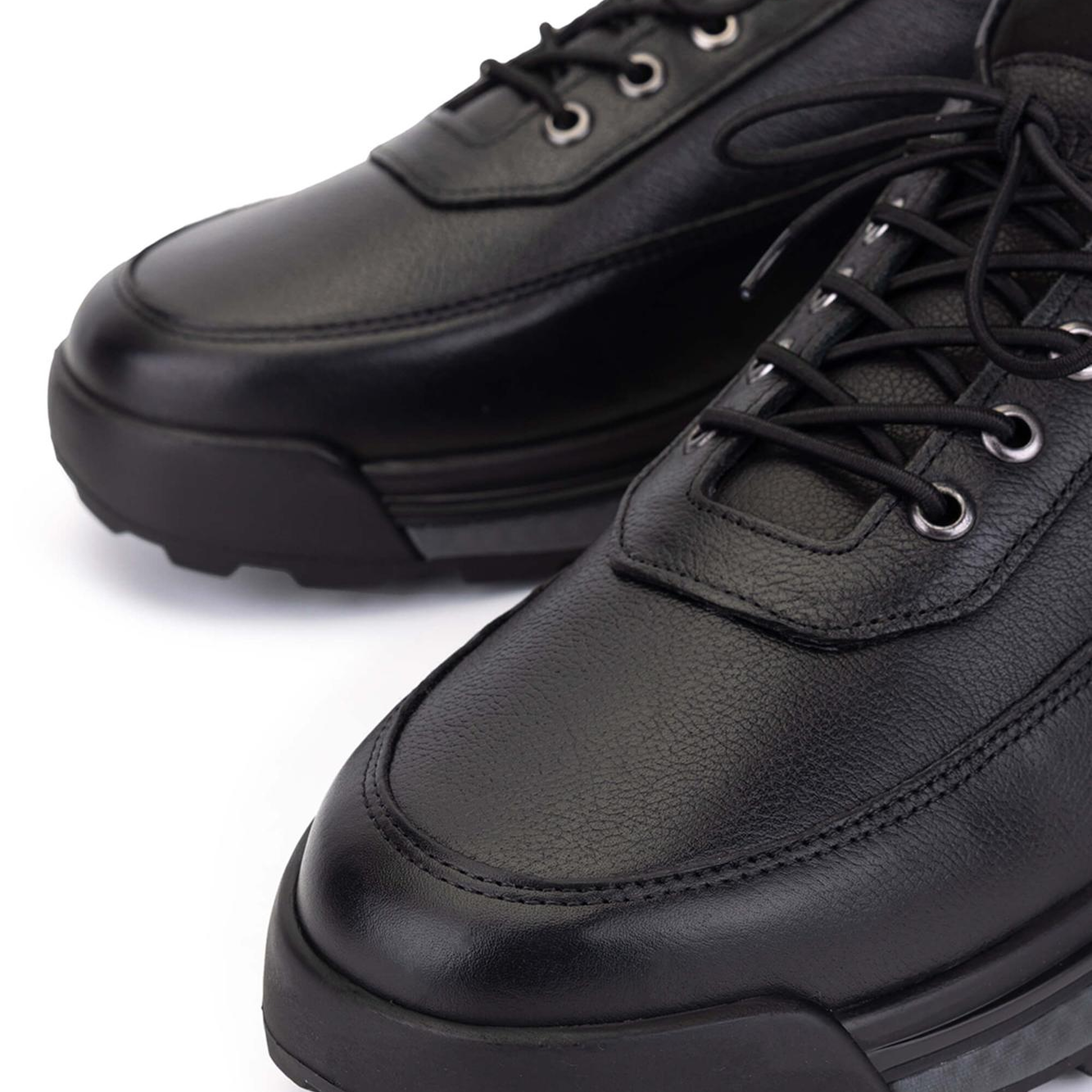 Tamer Tanca Erkek Hakiki Deri Siyah Sneakers & Spor Ayakkabı