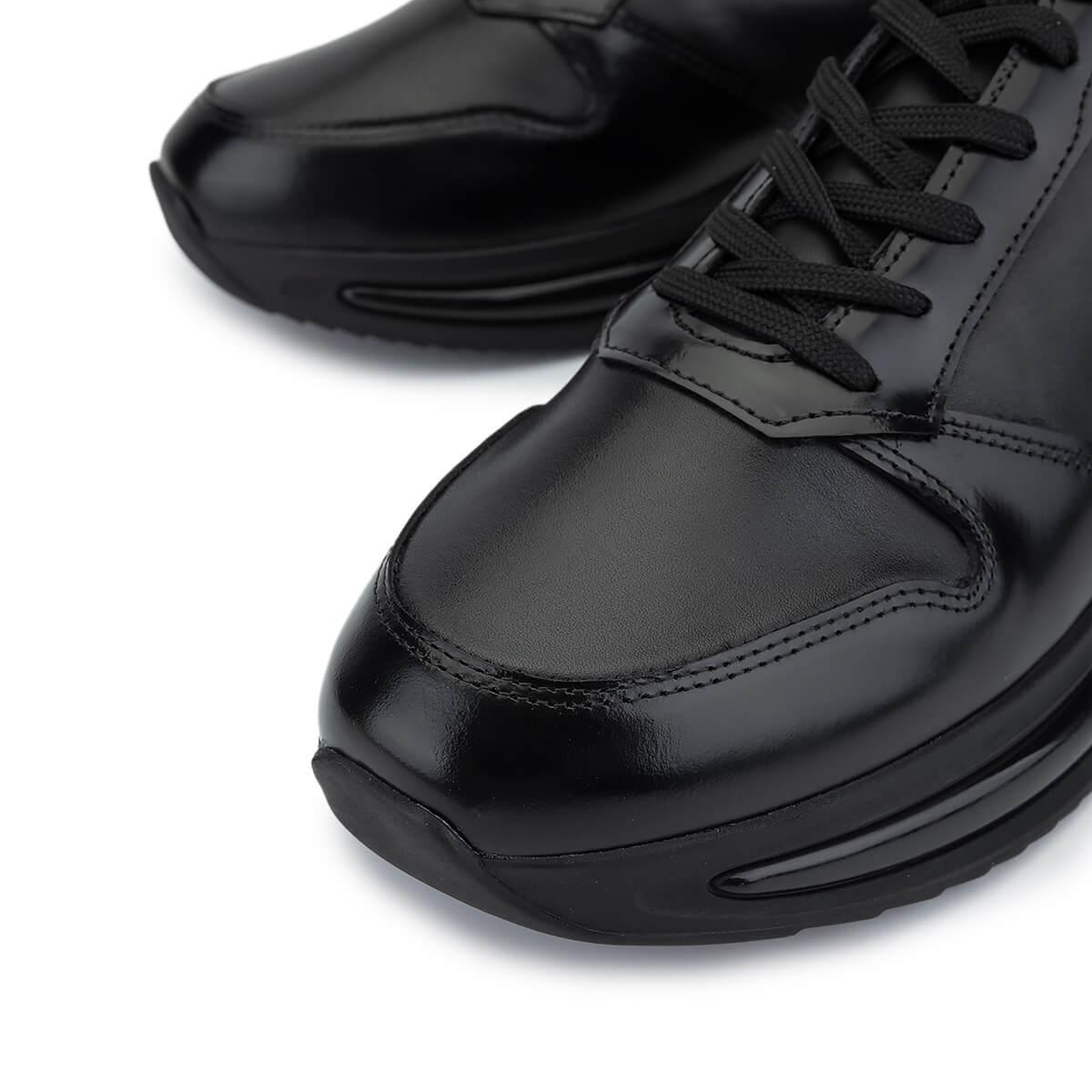 Tamer Tanca Erkek Hakiki Deri Siyah Sneakers & Spor Ayakkabı