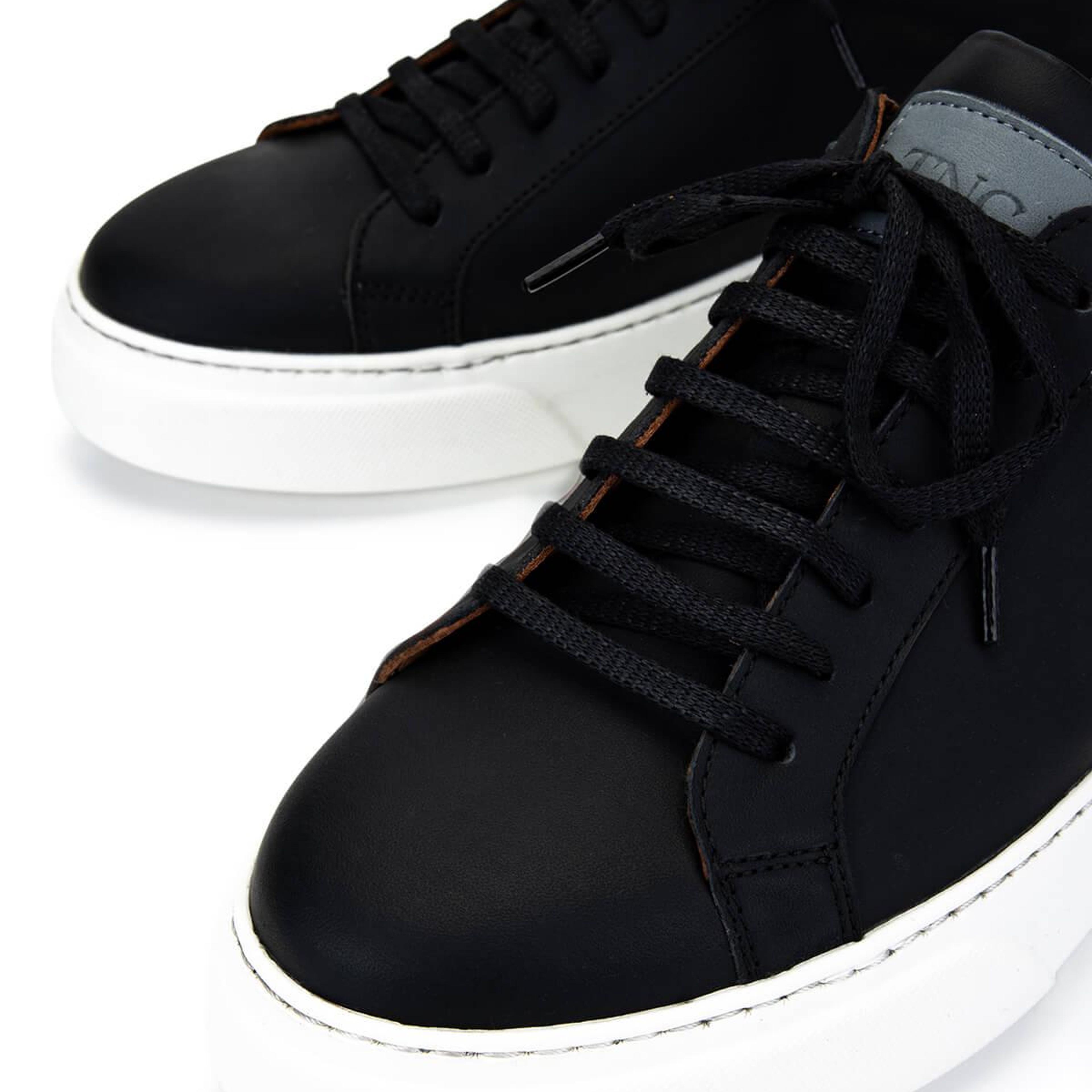 Tamer Tanca Erkek Hakiki Deri Siyah Sneakers & Spor Ayakkabı