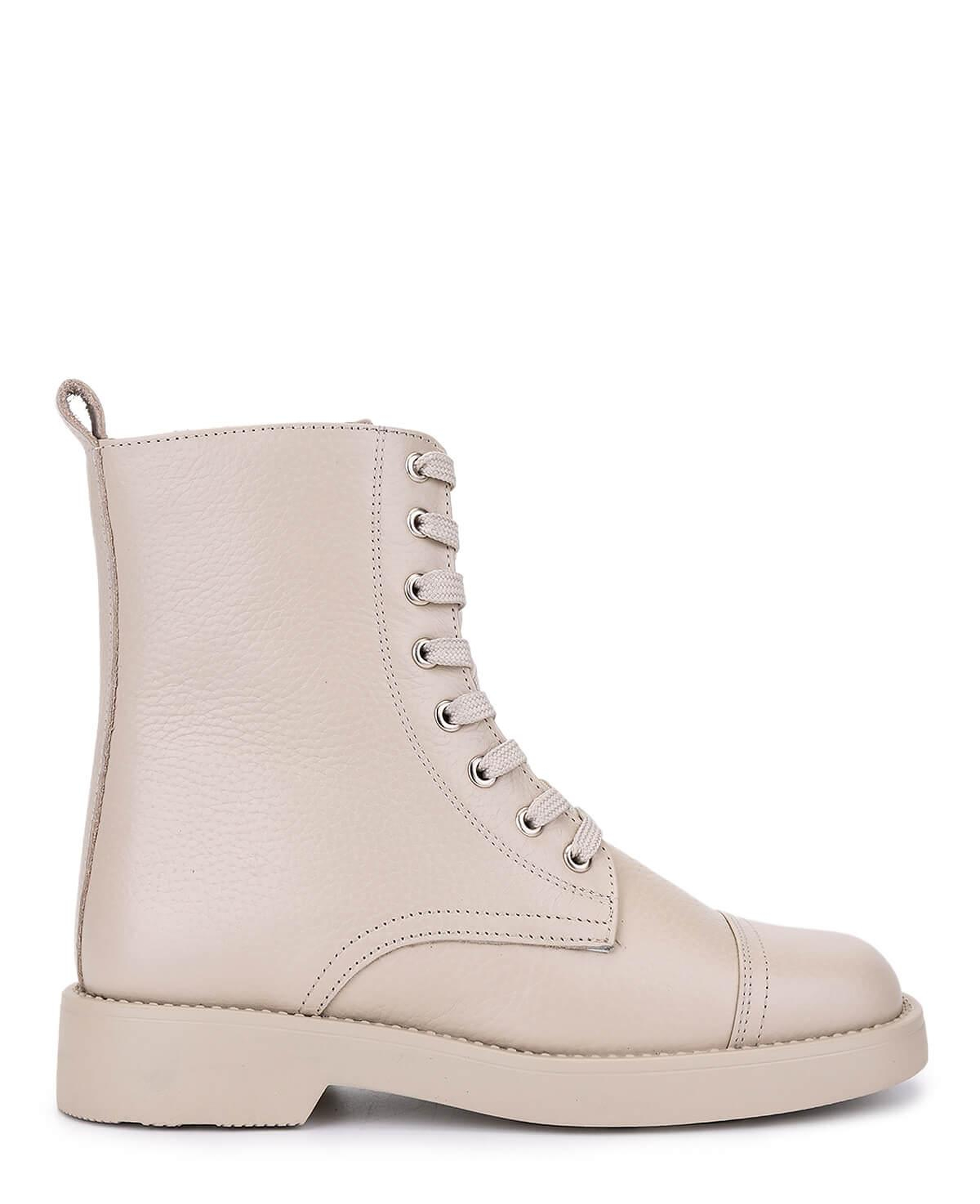 Tamer Tanca Kadın Hakiki Deri Bej Floter Casual Bot