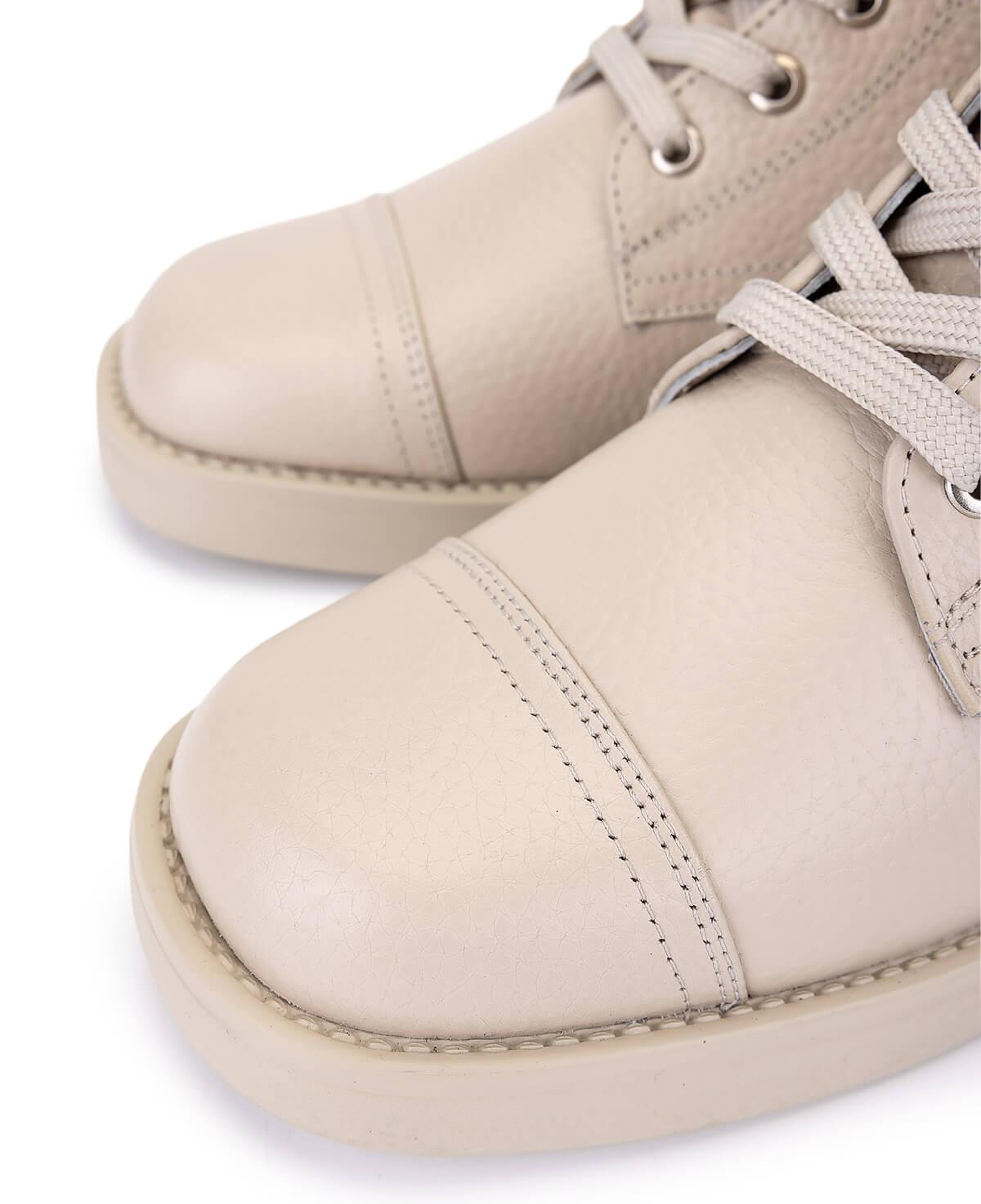 Tamer Tanca Kadın Hakiki Deri Bej Floter Casual Bot