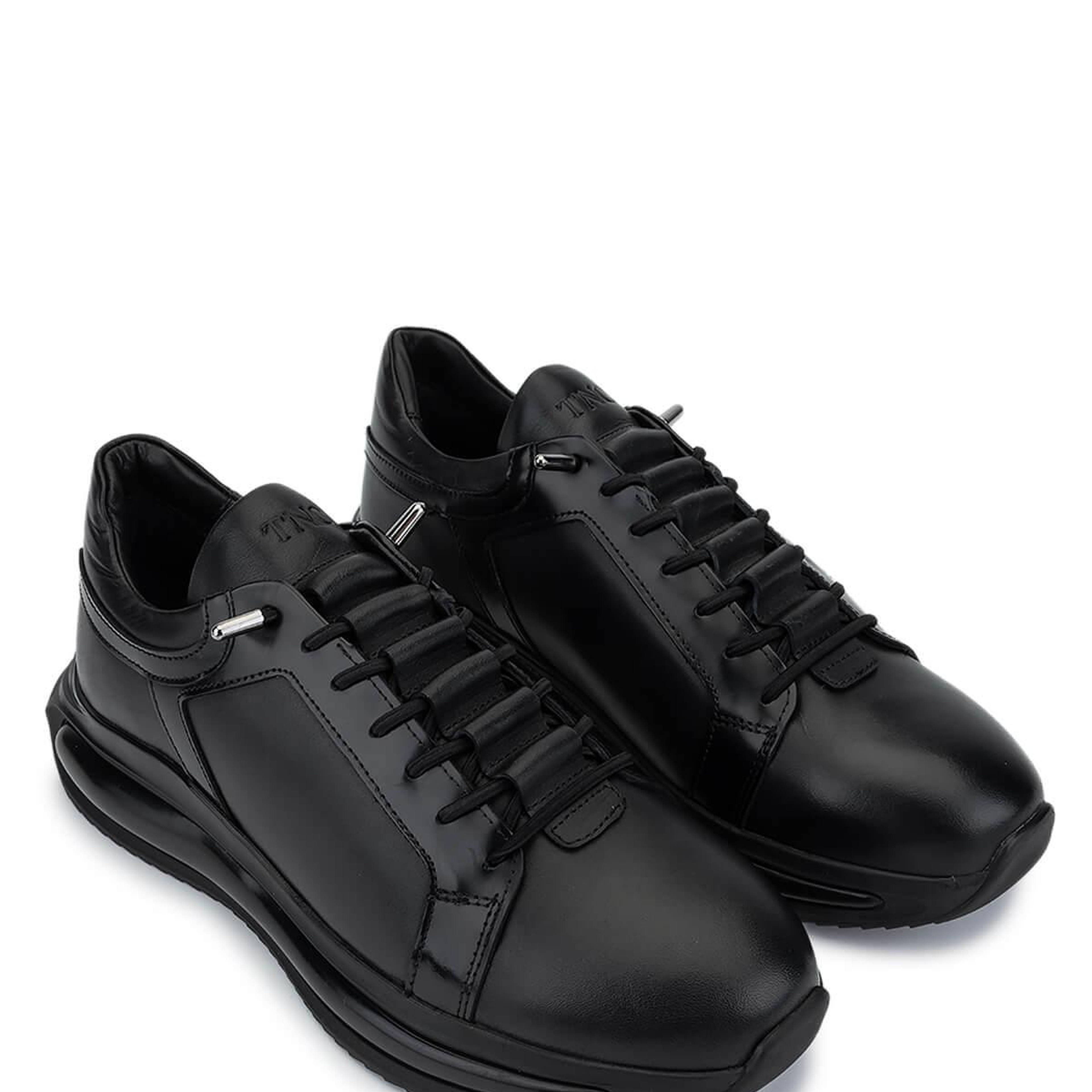 Tamer Tanca Erkek Hakiki Deri Siyah Sneakers & Spor Ayakkabı