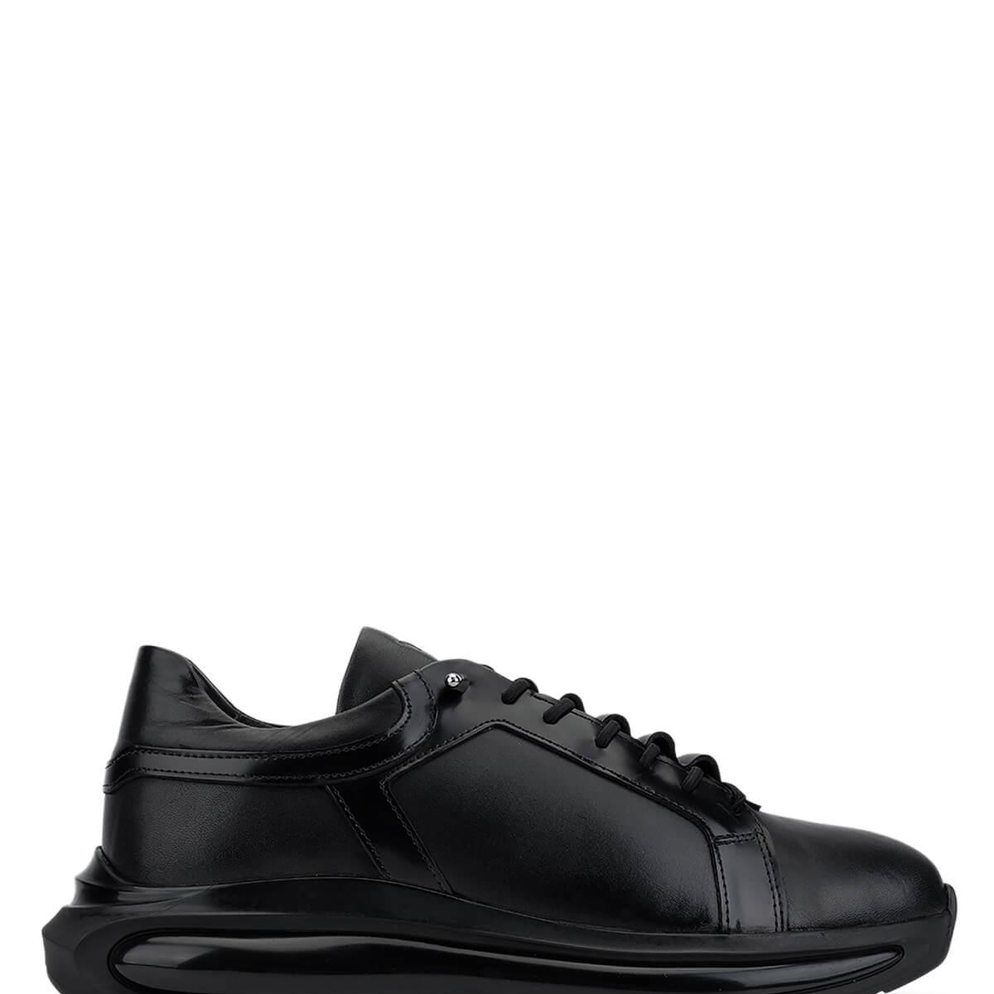 Tamer Tanca Erkek Hakiki Deri Siyah Sneakers & Spor Ayakkabı