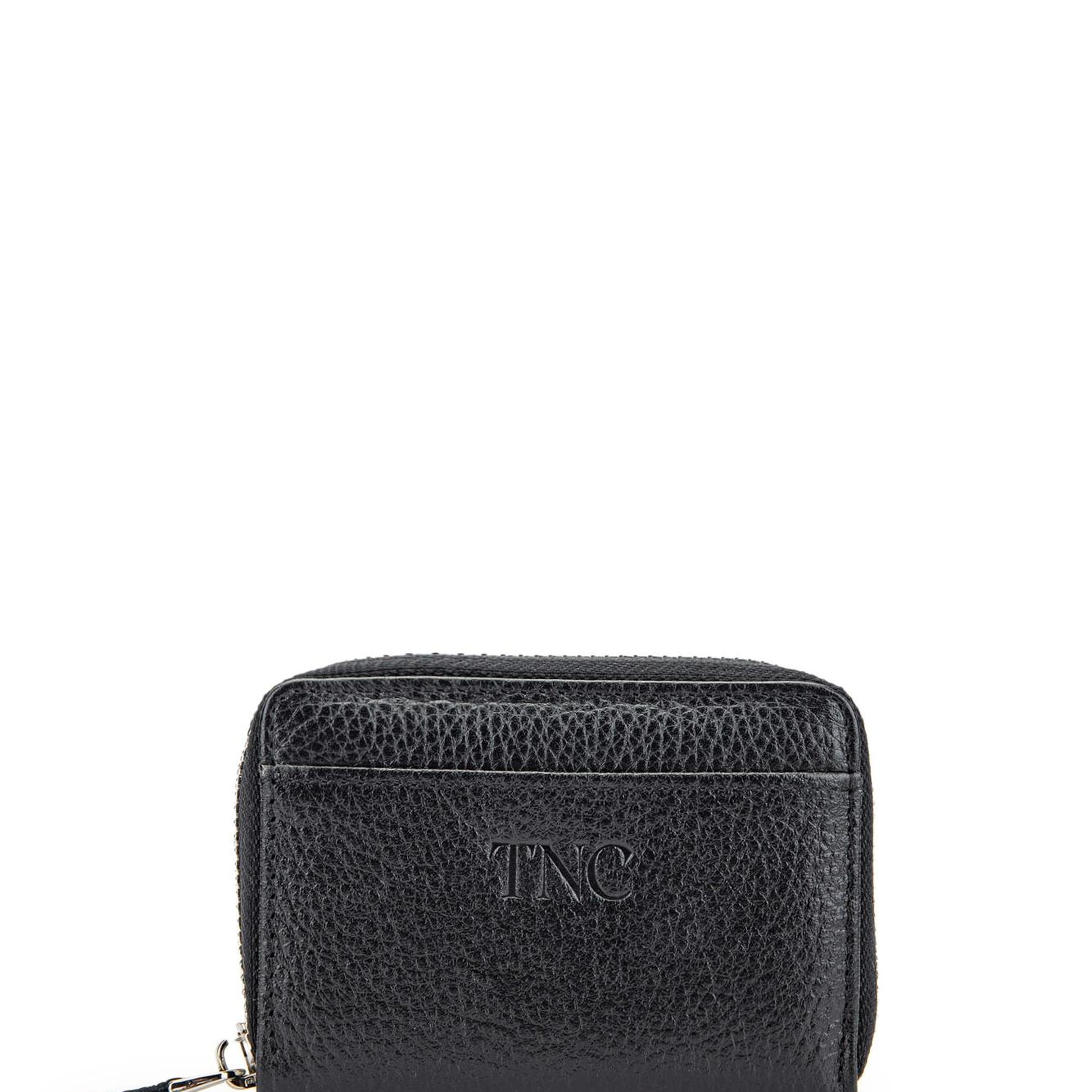 Tamer Tanca Erkek Hakiki Deri Siyah Kartlık