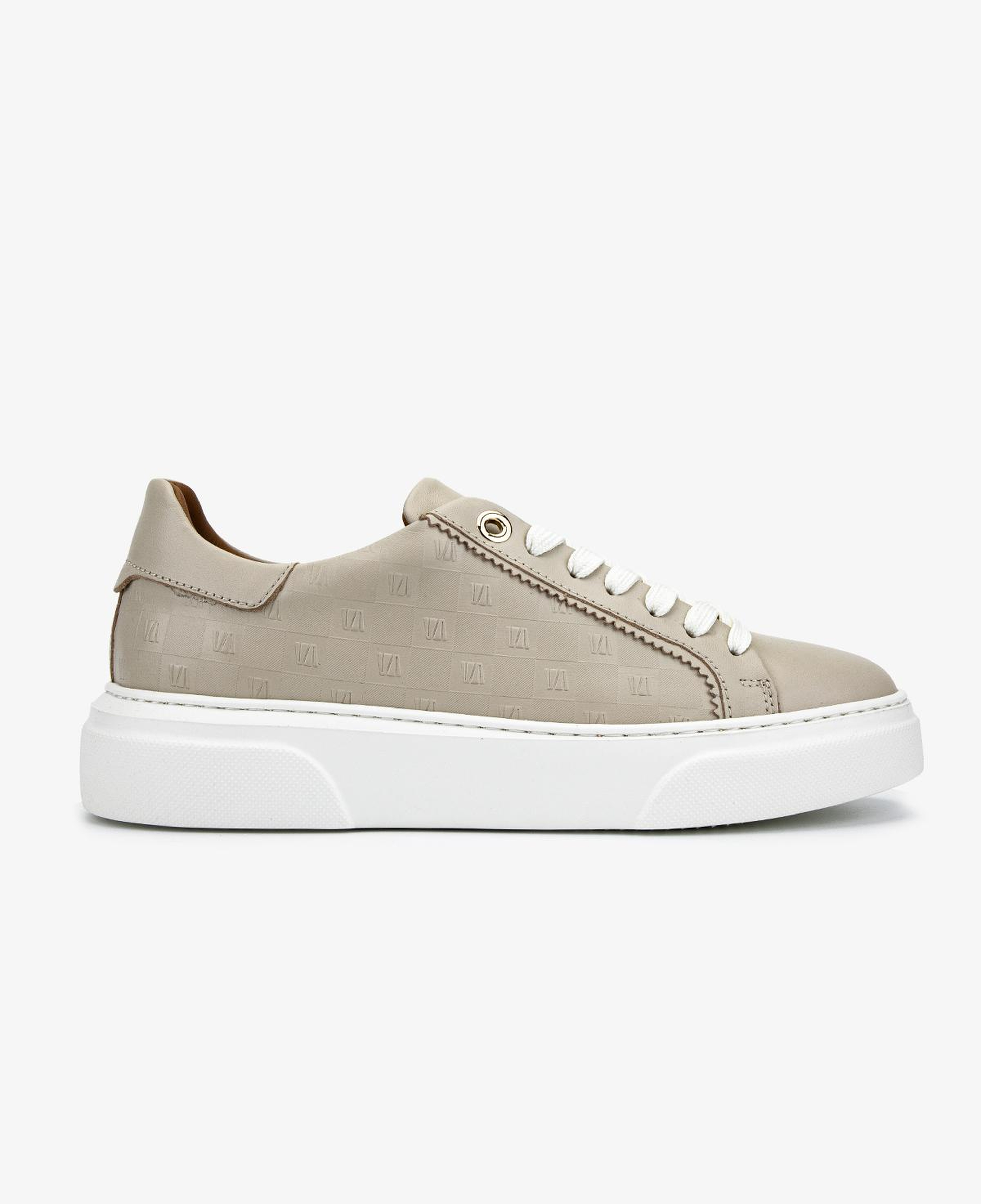 Valmenti Kadın Hakiki Deri Kırık Beyaz Sneakers & Spor Ayakkabı