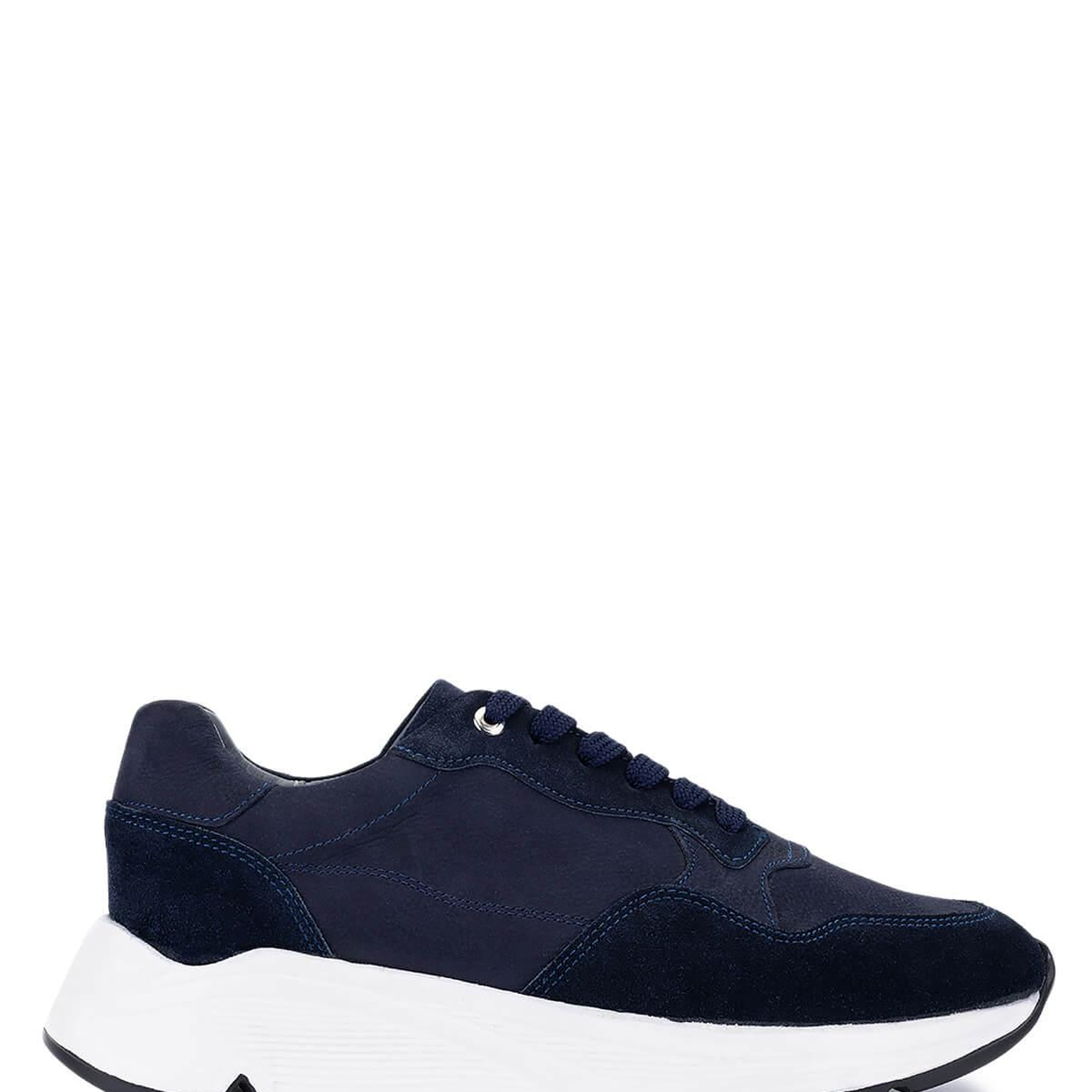 Tamer Tanca Erkek Hakiki Deri Lacivert Süet Sneakers & Spor Ayakkabı