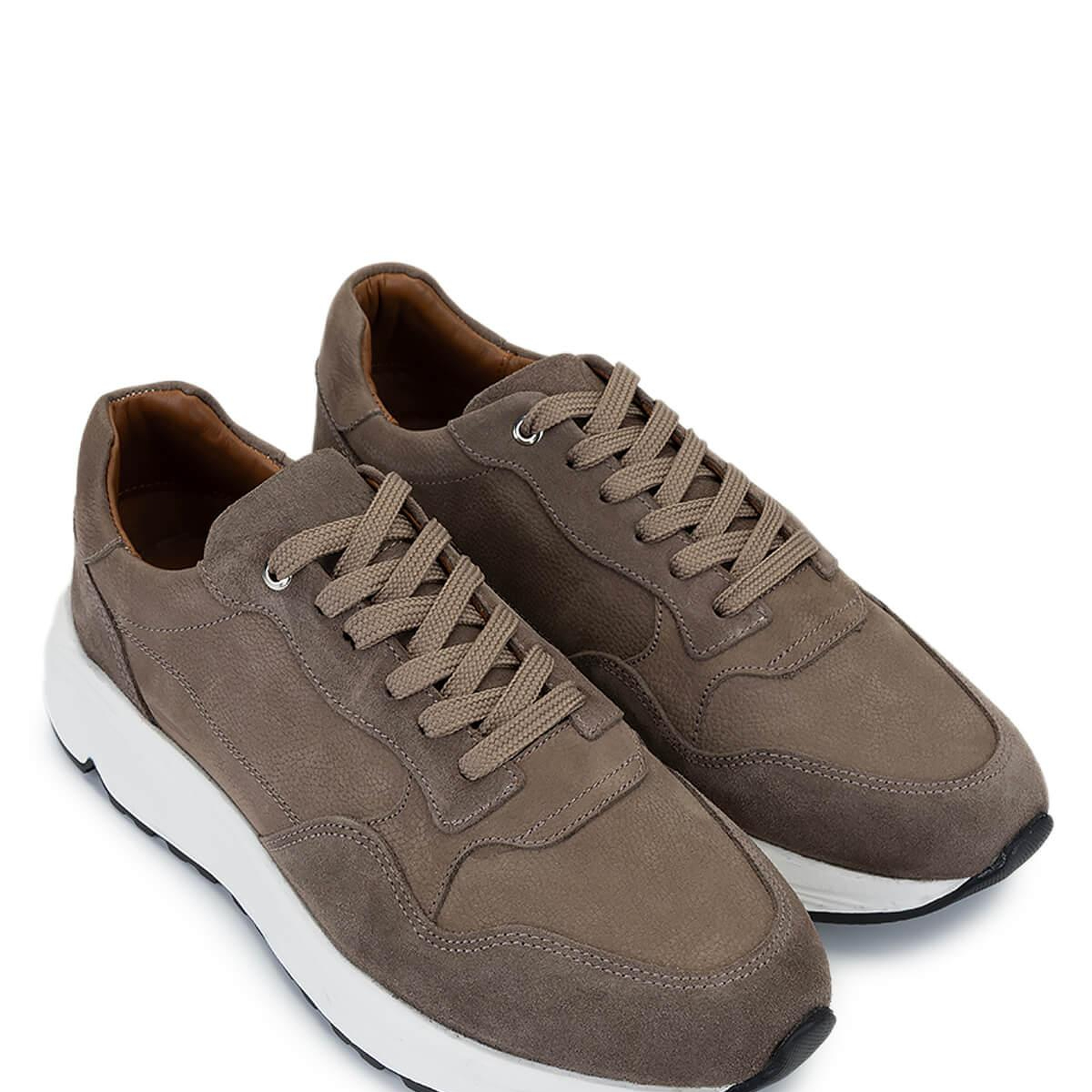 Tamer Tanca Erkek Hakiki Deri Vizon Süet Sneakers & Spor Ayakkabı