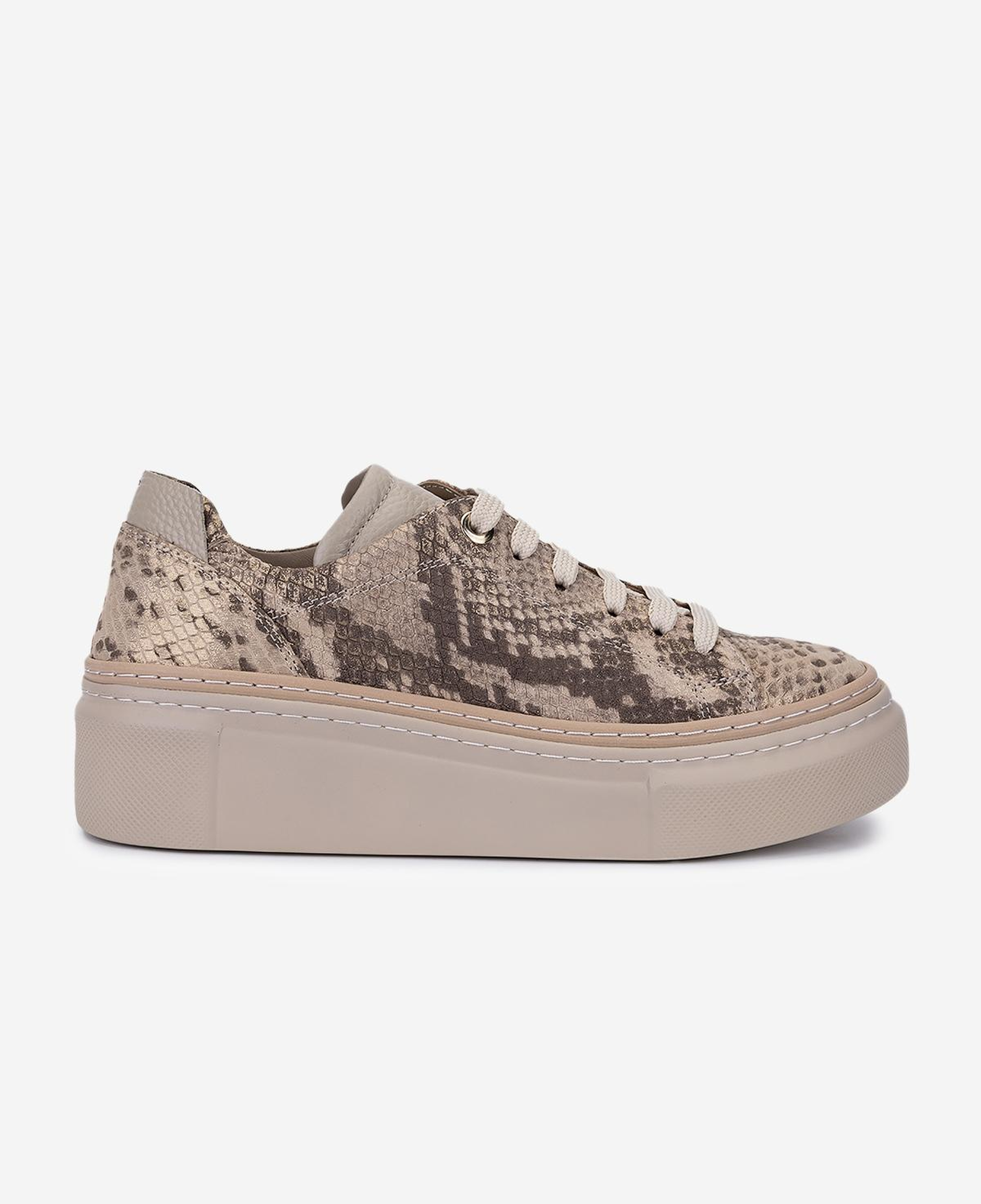 Valmenti Kadın Hakiki Deri Bej Sneakers & Spor Ayakkabı