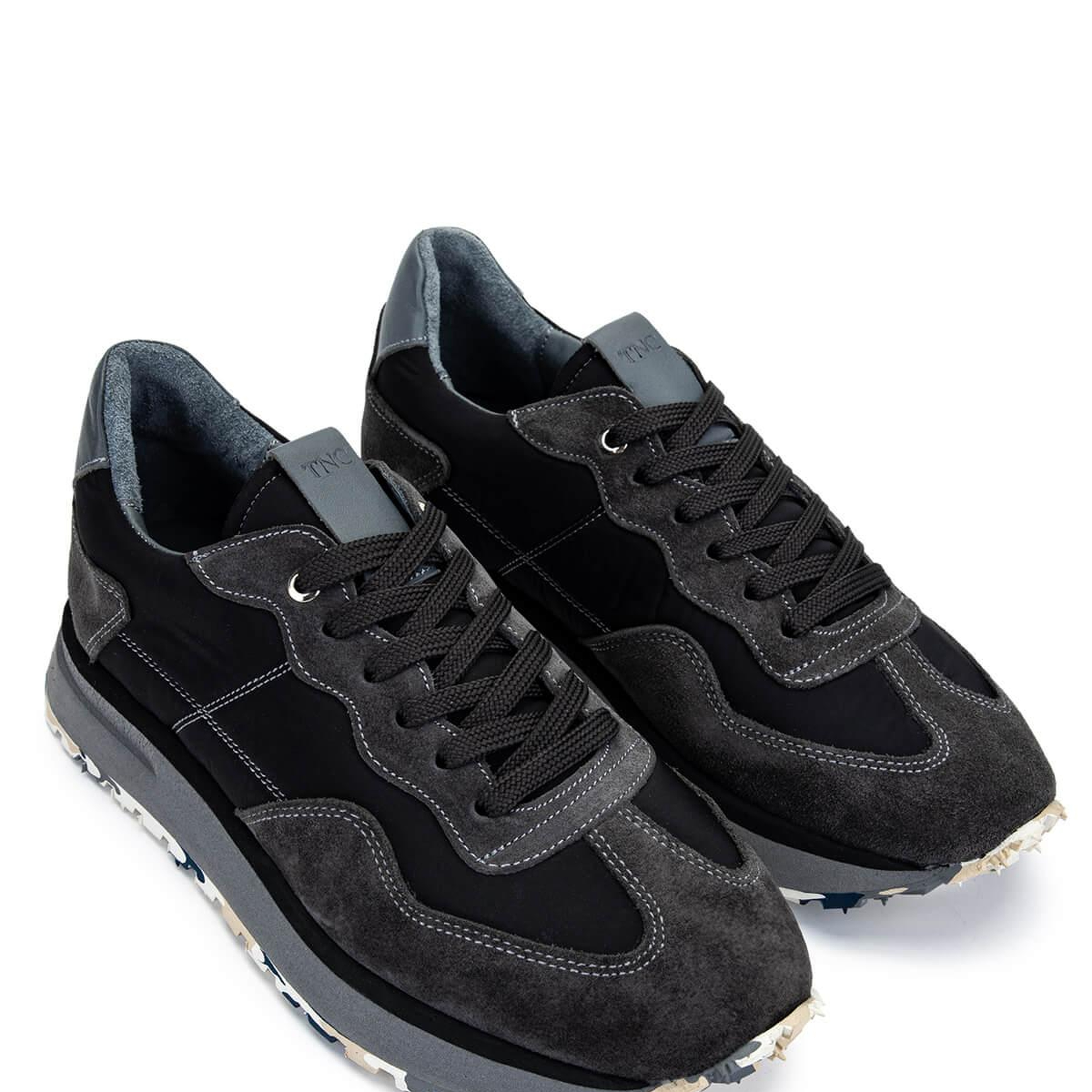 Tamer Tanca Erkek Deri & Tekstil Antrasit/Siyah Sneakers & Spor Ayakkabı