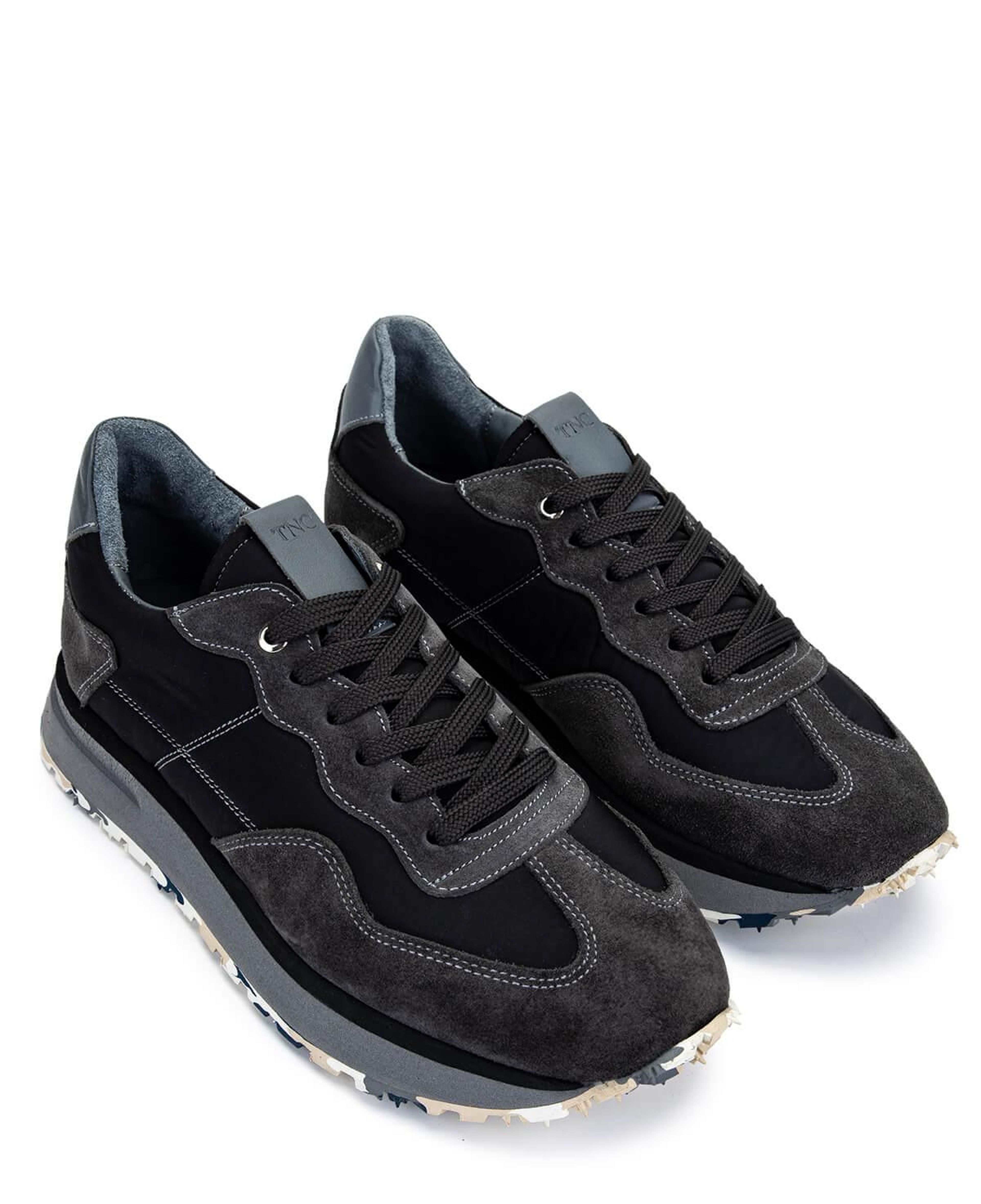 Tamer Tanca Erkek Deri & Tekstil Antrasit/Siyah Sneakers & Spor Ayakkabı