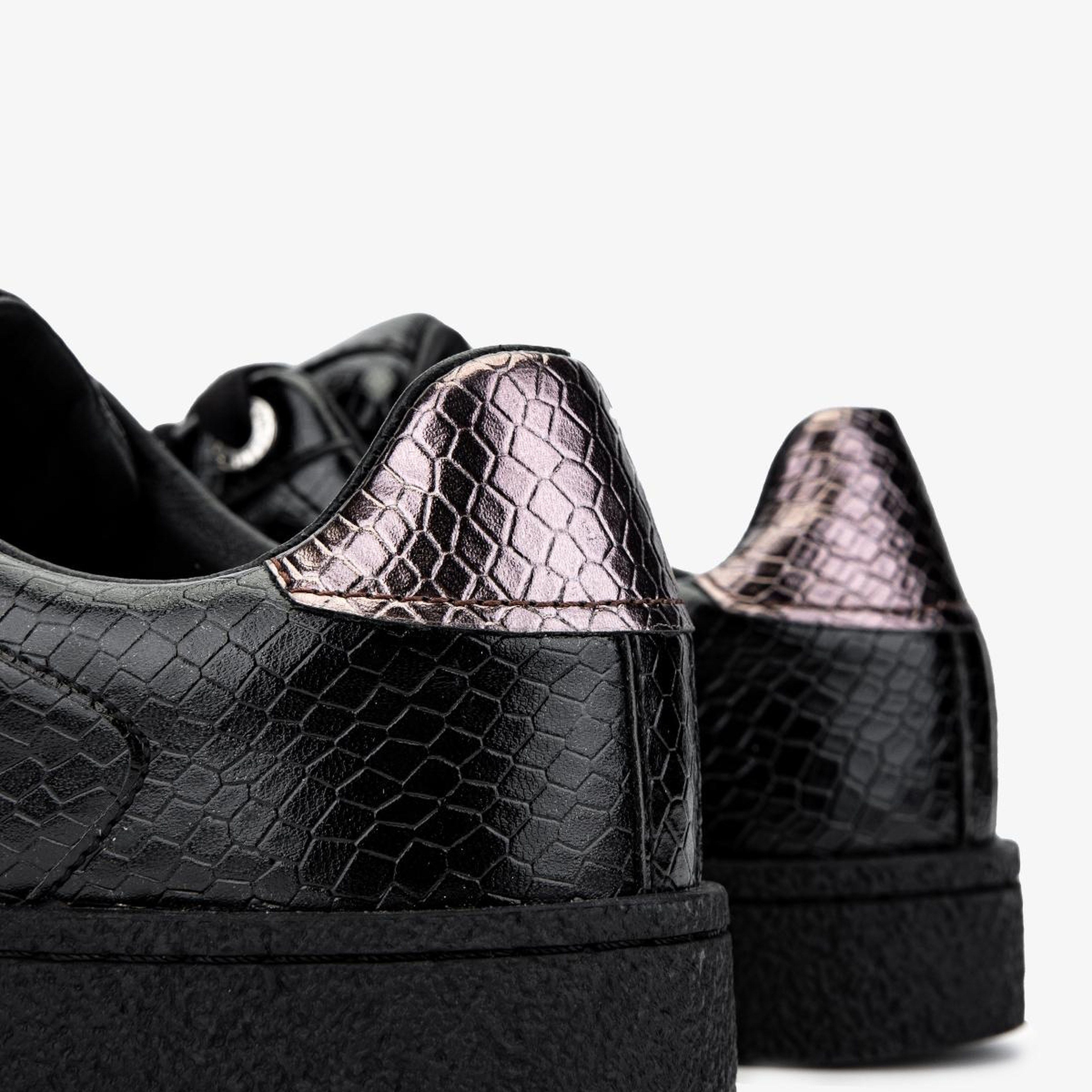 Valmenti Kadın Suni Deri Siyah Sneakers & Spor Ayakkabı