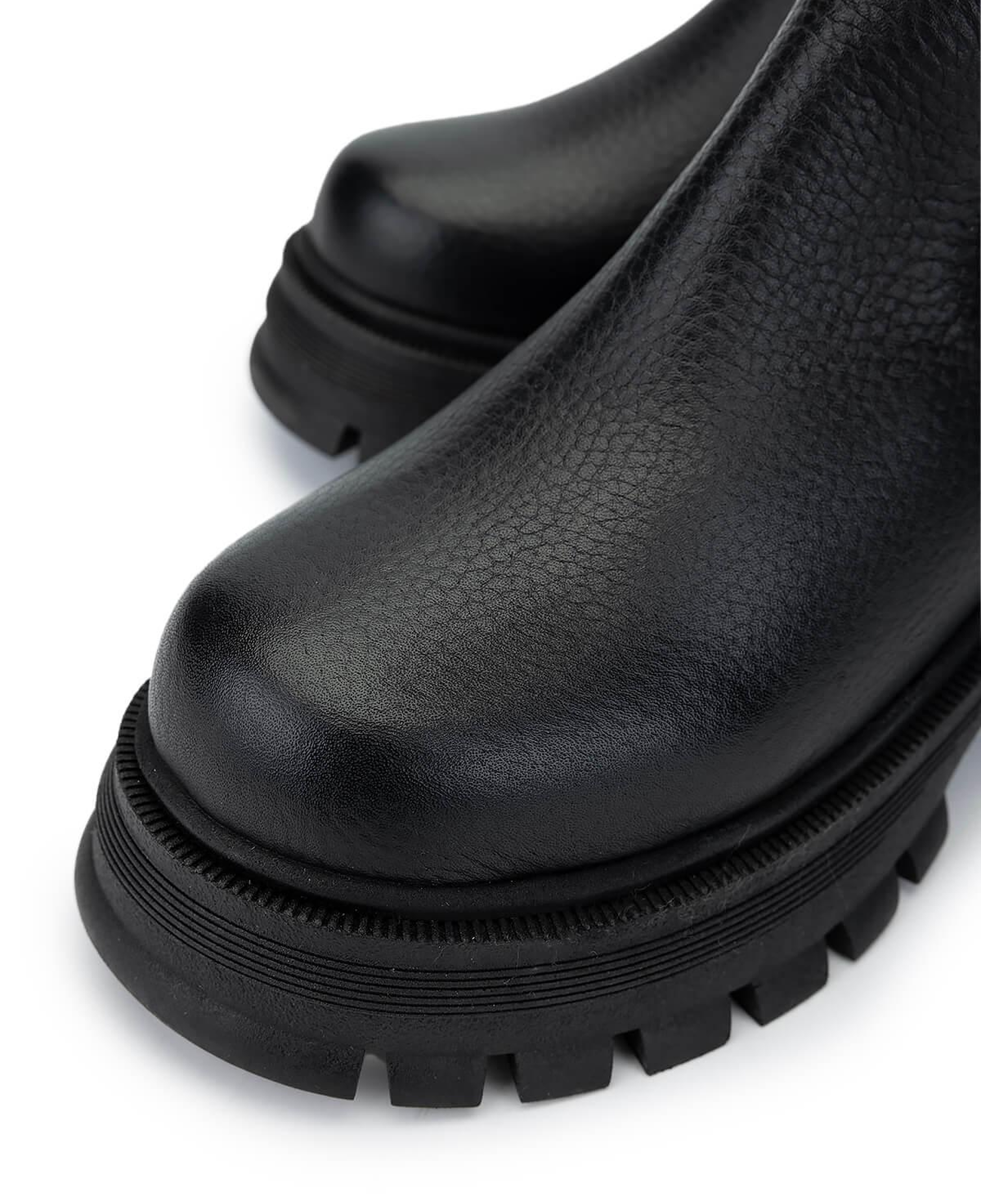 Tamer Tanca Kadın Hakiki Deri Siyah Floter Casual Çizme