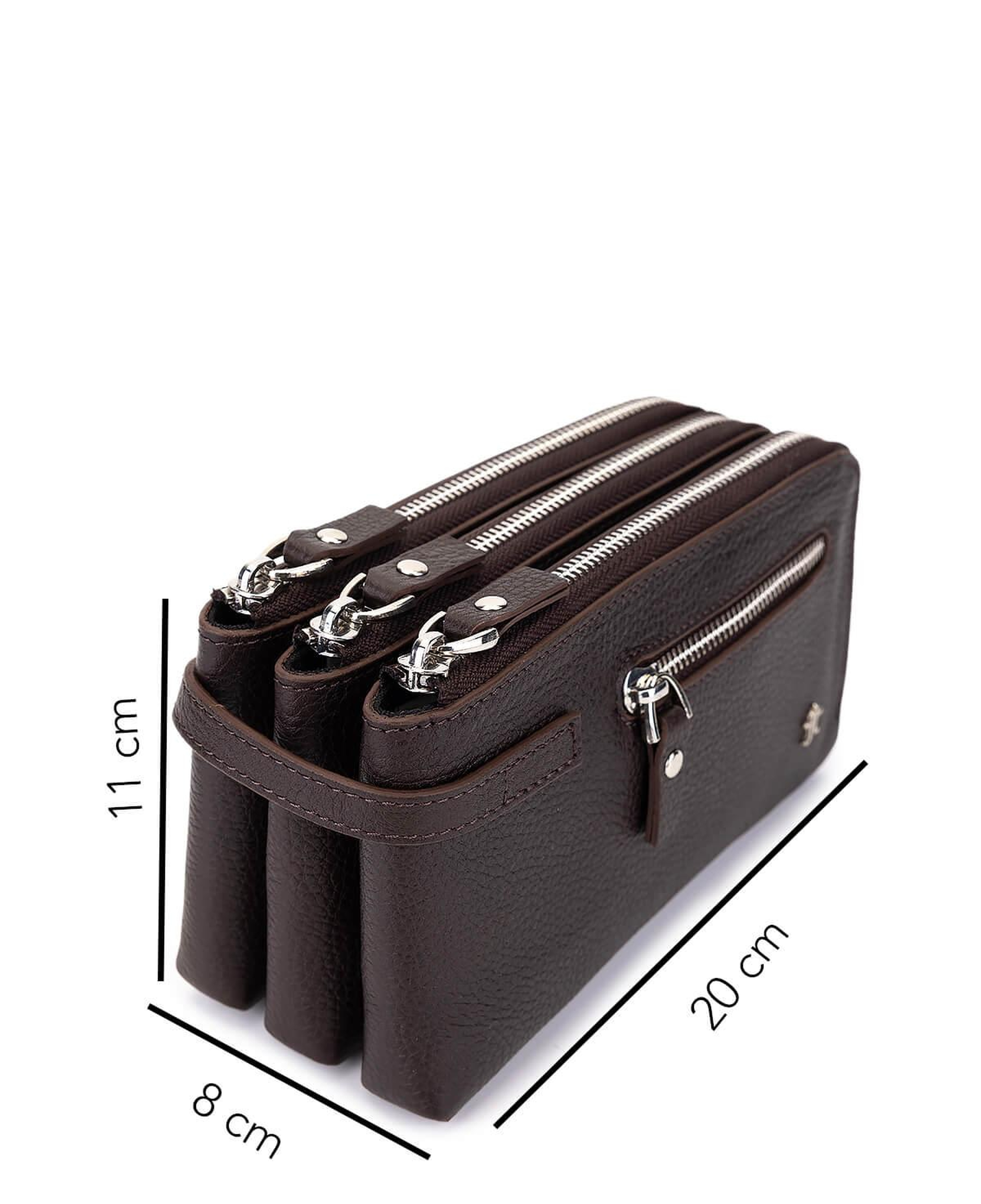 Tamer Tanca Erkek Hakiki Deri Kahverengi El Çantası