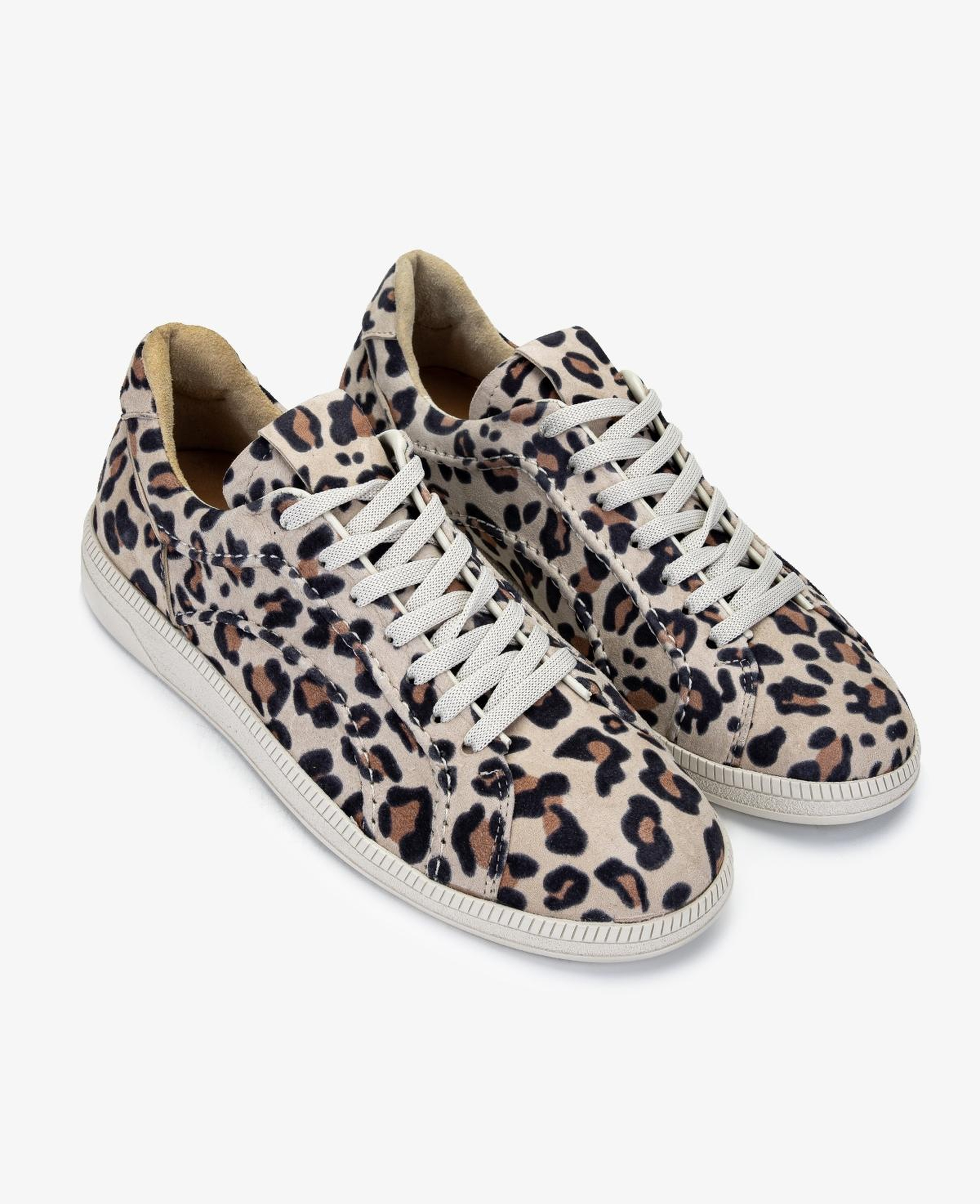 Valmenti Kadın Hakiki Deri Leopar Sneakers & Spor Ayakkabı