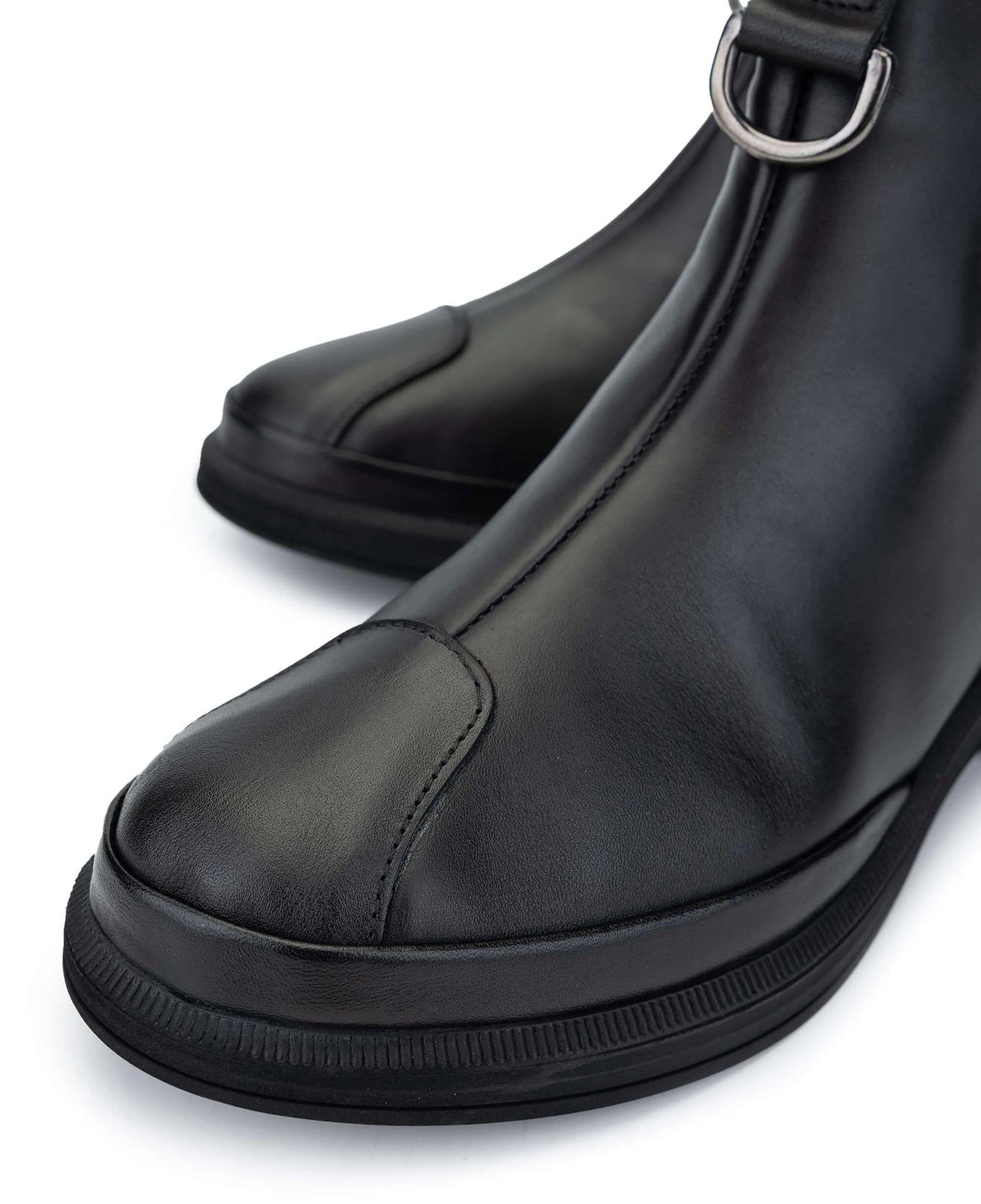 Tamer Tanca Kadın Hakiki Deri Siyah Deri Casual Bot