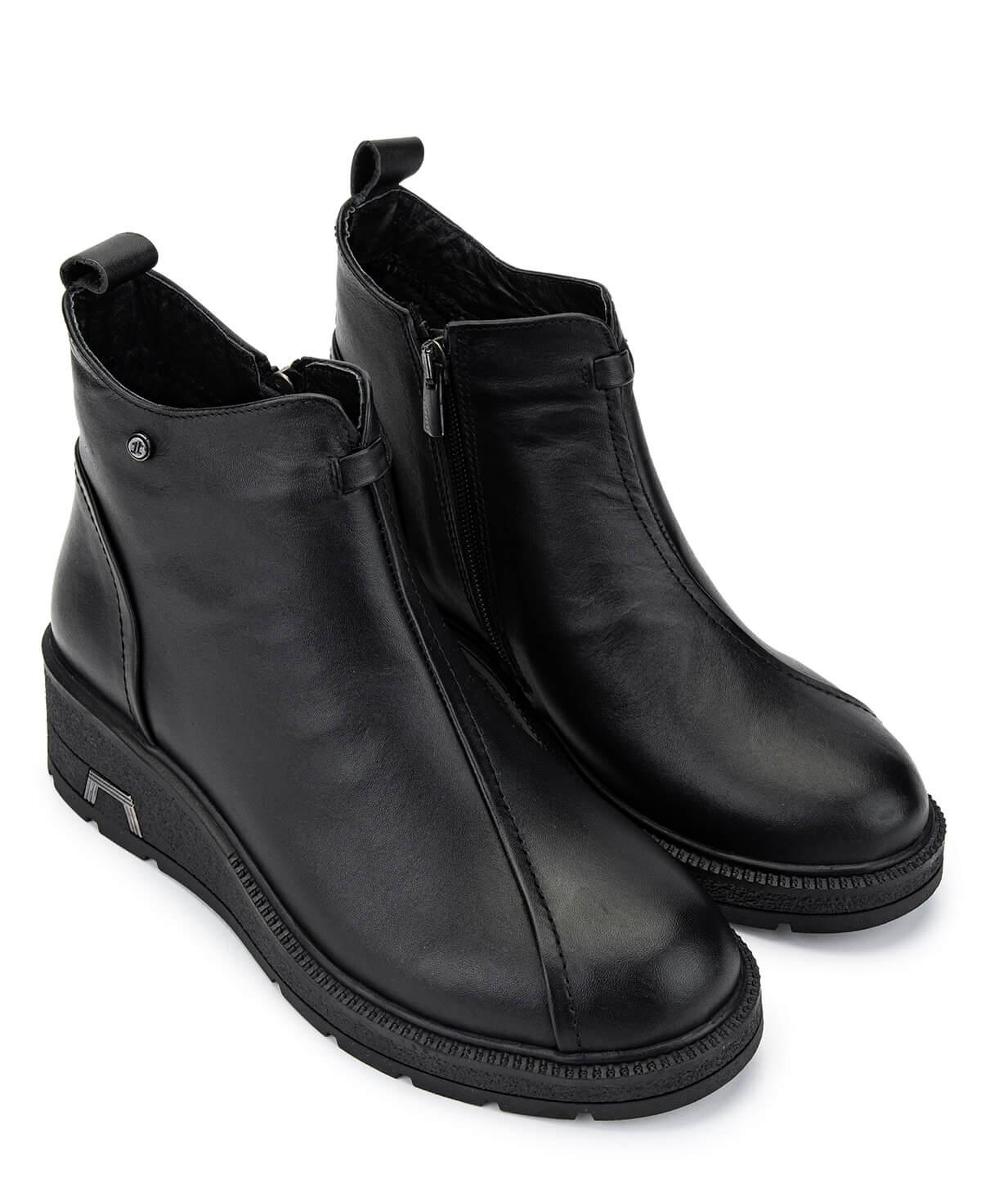 Tamer Tanca Kadın Hakiki Deri Siyah Deri Casual Bot