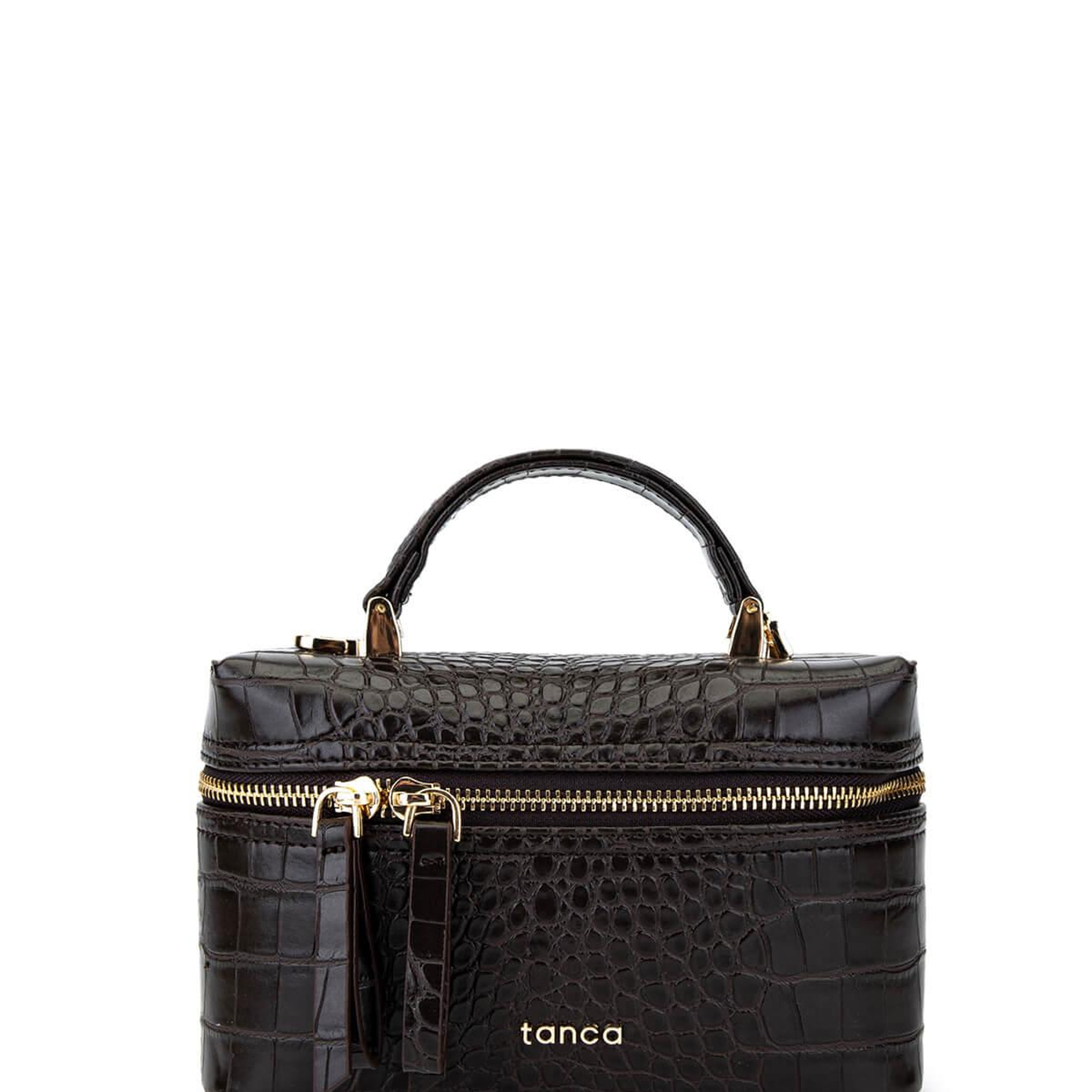 Tamer Tanca Kadın Suni Deri Kahverengi El Çantası