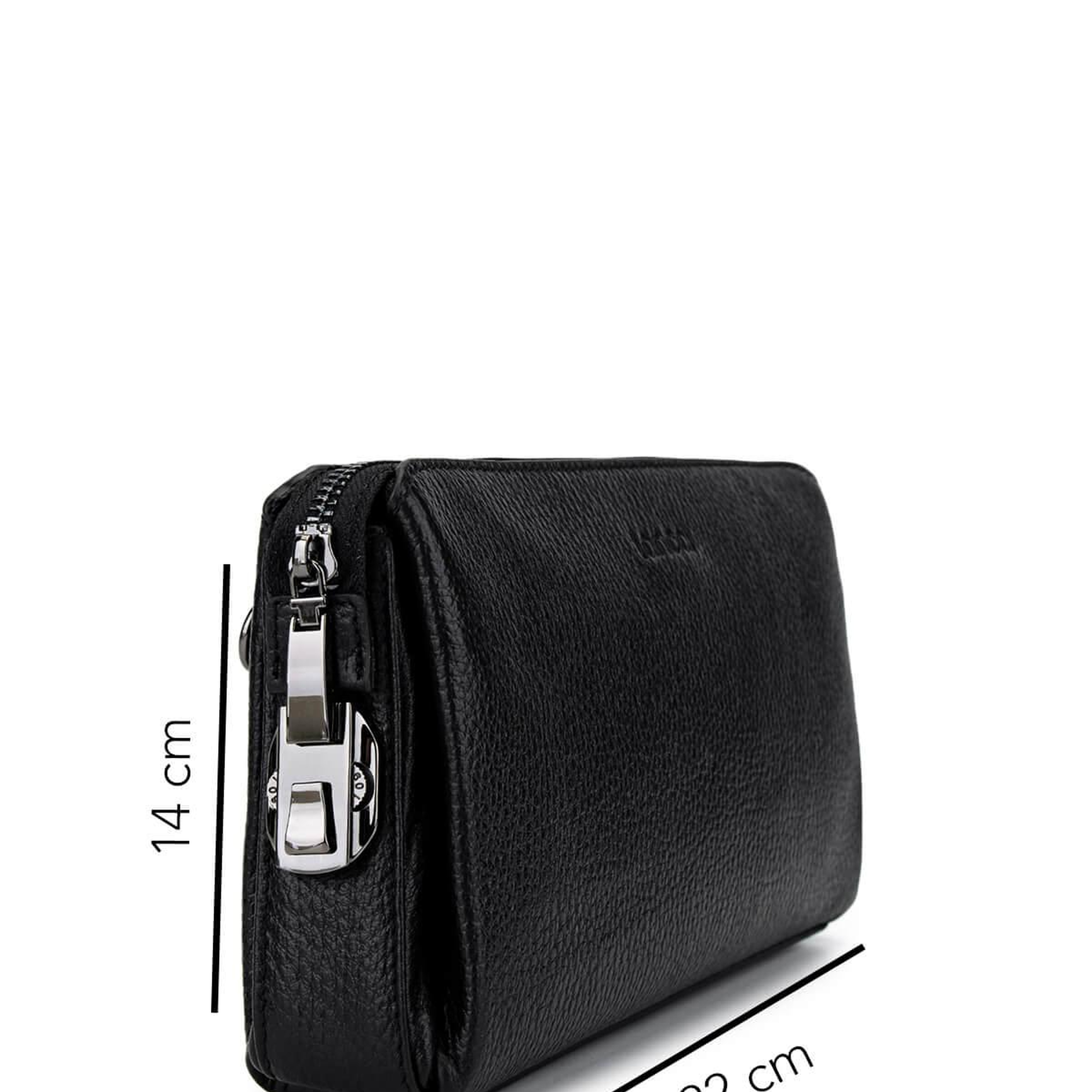 Tamer Tanca Erkek Hakiki Deri Siyah Floter El Çantası