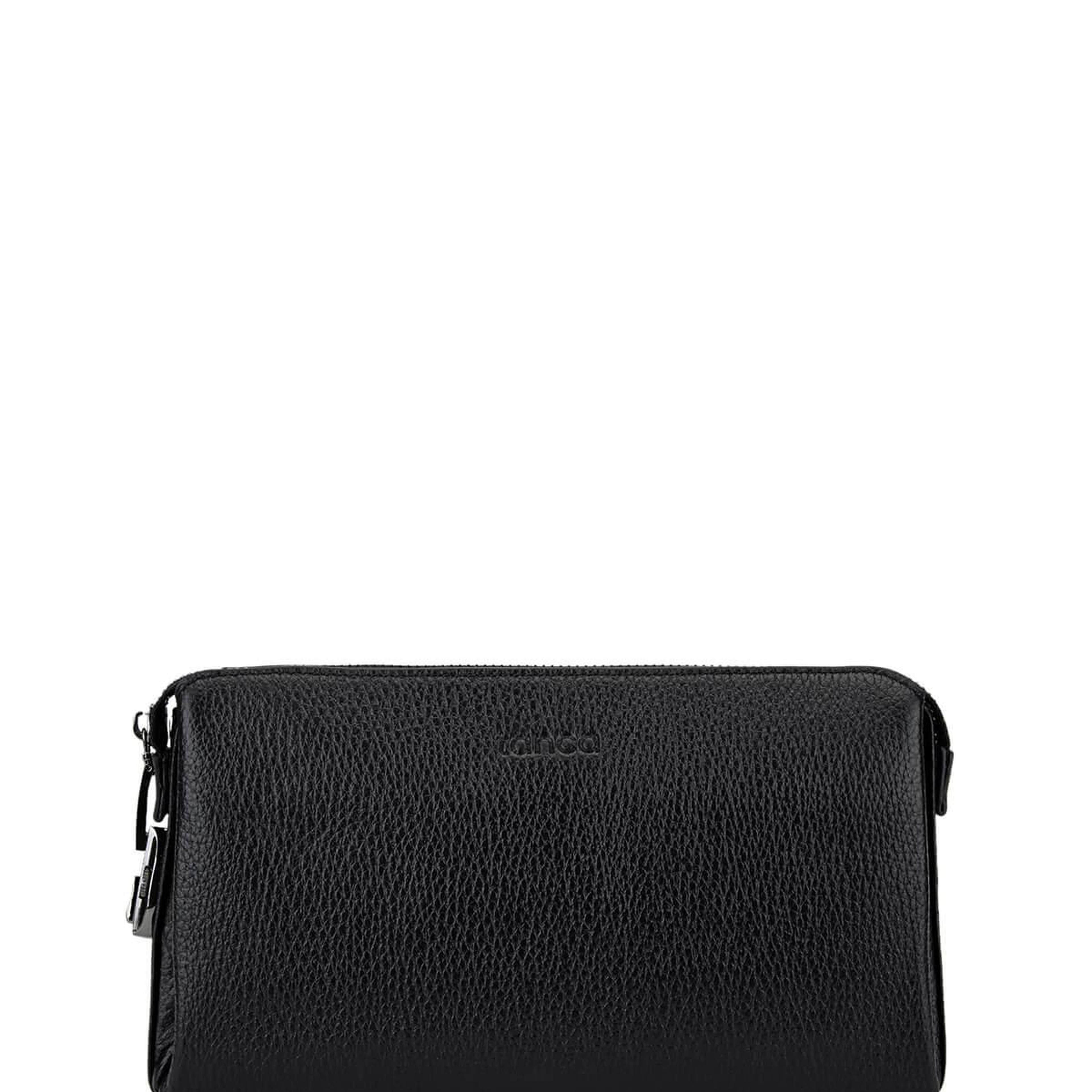 Tamer Tanca Erkek Hakiki Deri Siyah Floter El Çantası