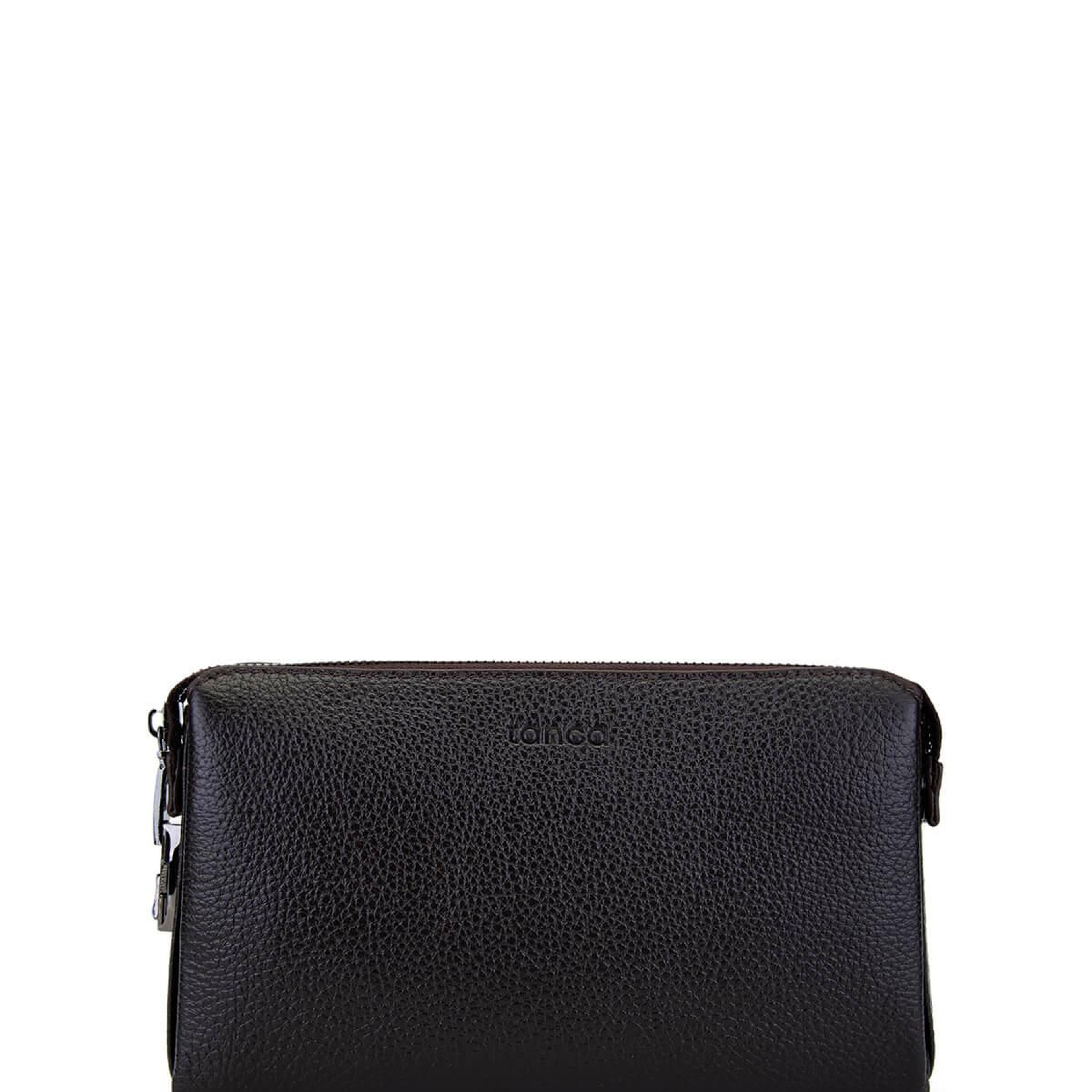 Tamer Tanca Erkek Hakiki Deri Kahverengi El Çantası