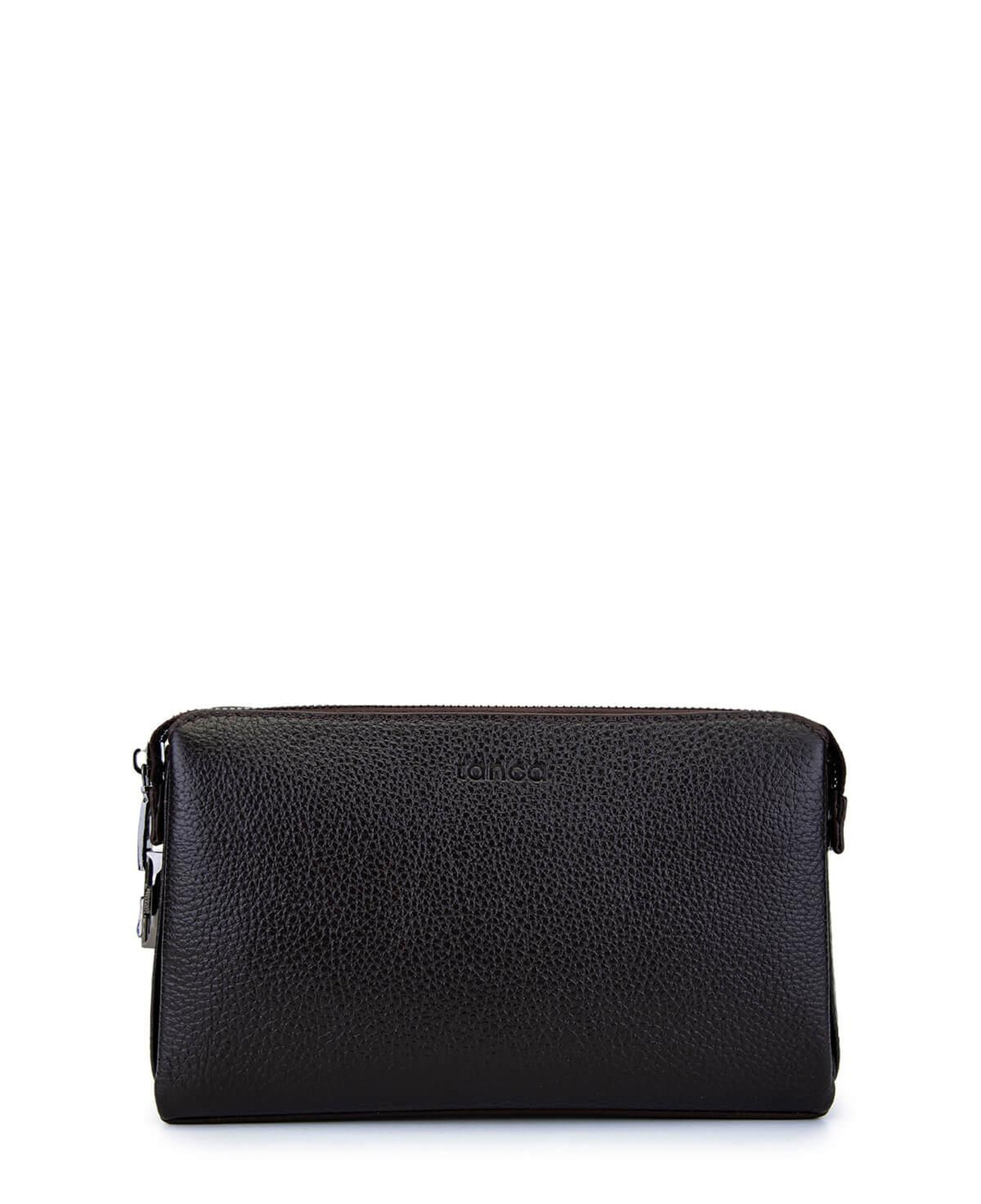 Tamer Tanca Erkek Hakiki Deri Kahverengi El Çantası