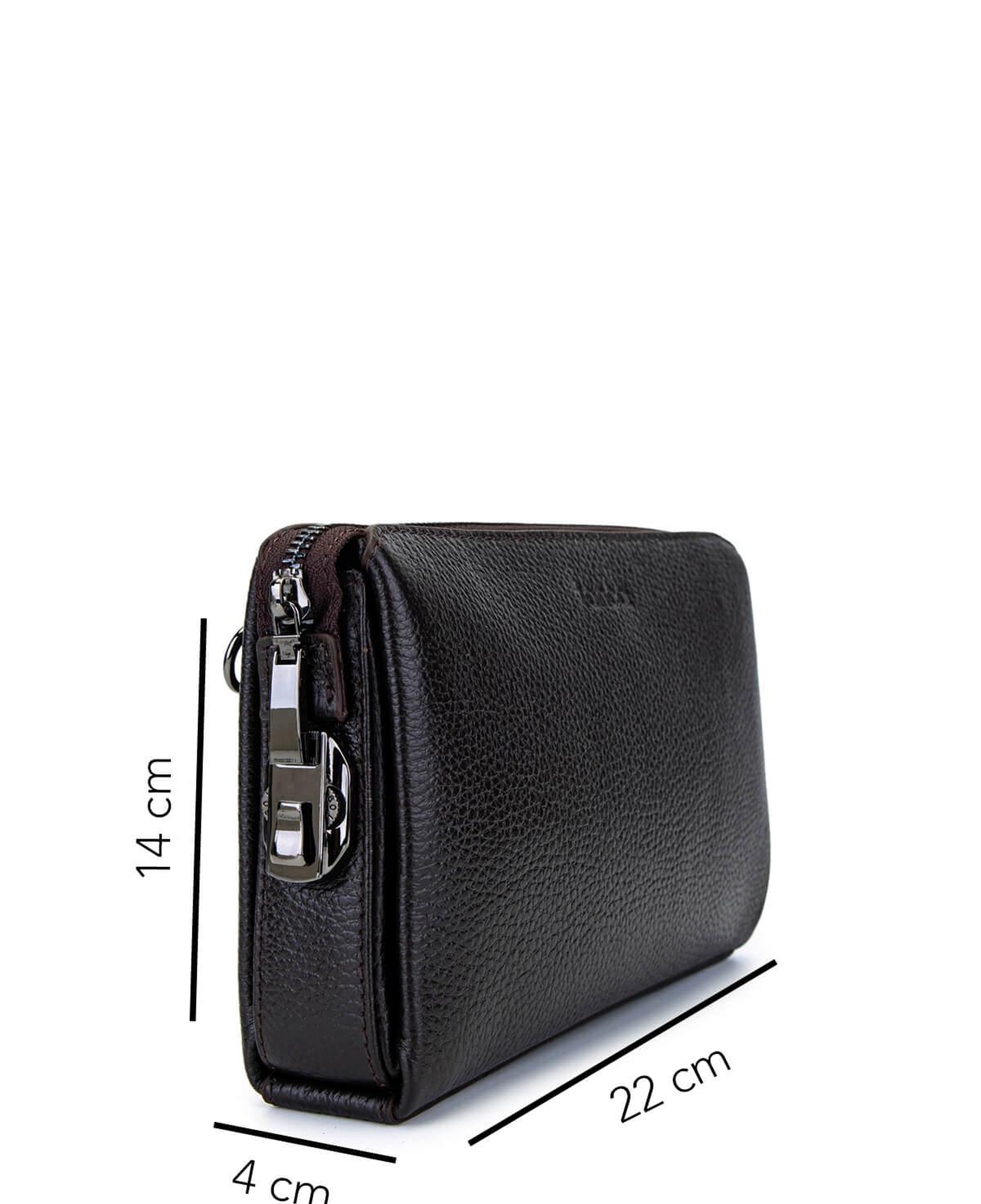 Tamer Tanca Erkek Hakiki Deri Kahverengi El Çantası