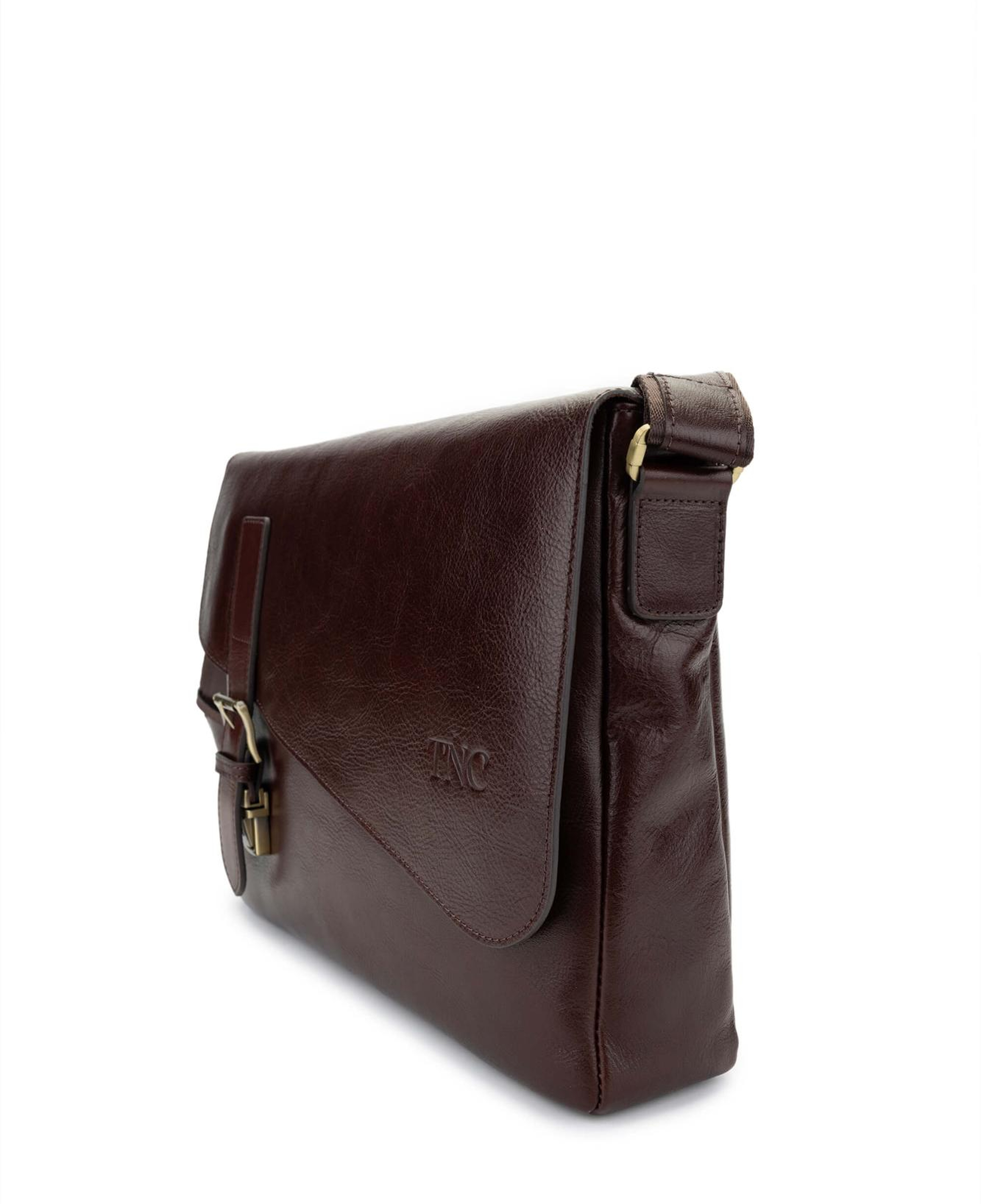 Tamer Tanca Erkek Hakiki Deri Kahverengi Postacı Çanta