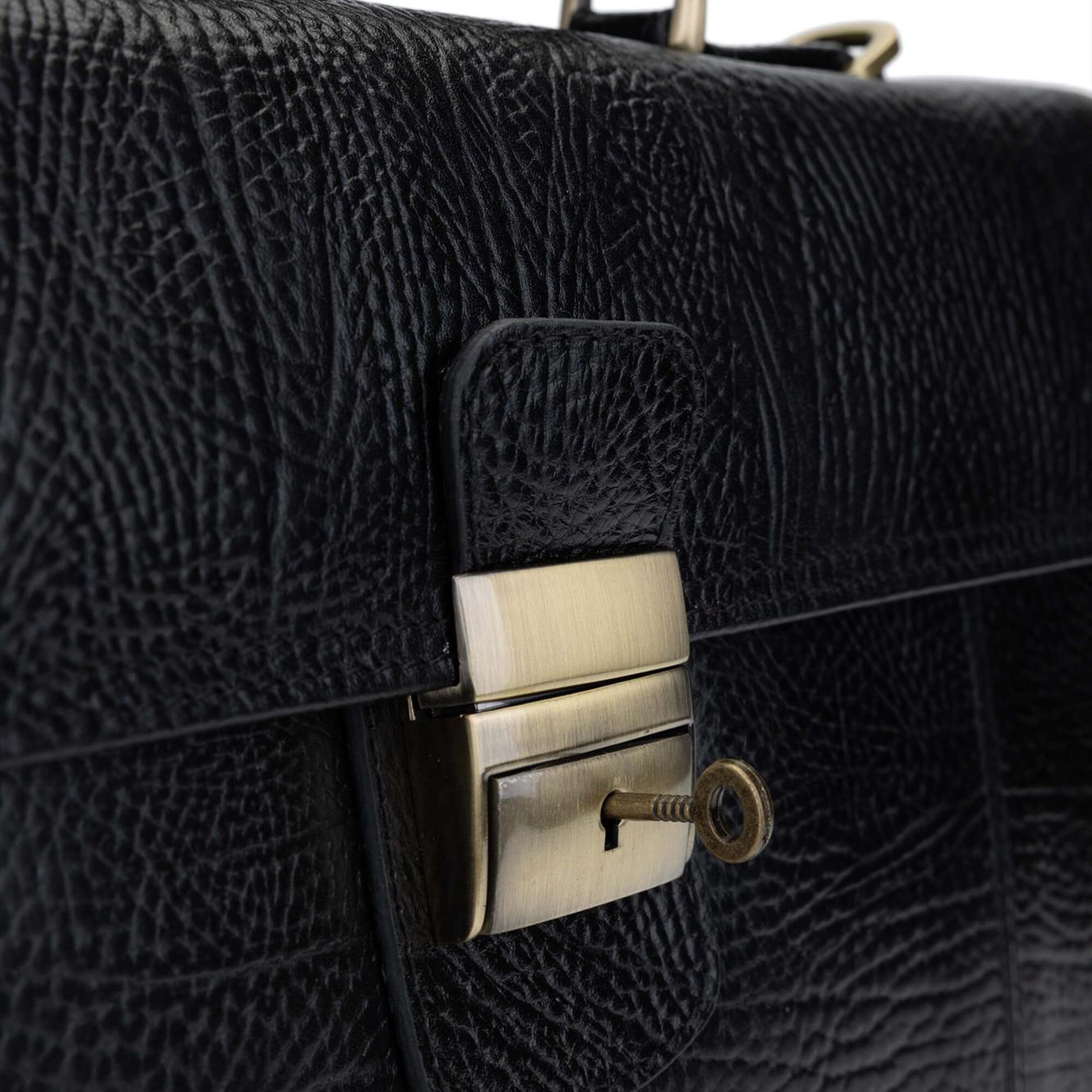 Tamer Tanca Erkek Hakiki Deri Siyah Evrak Çantası