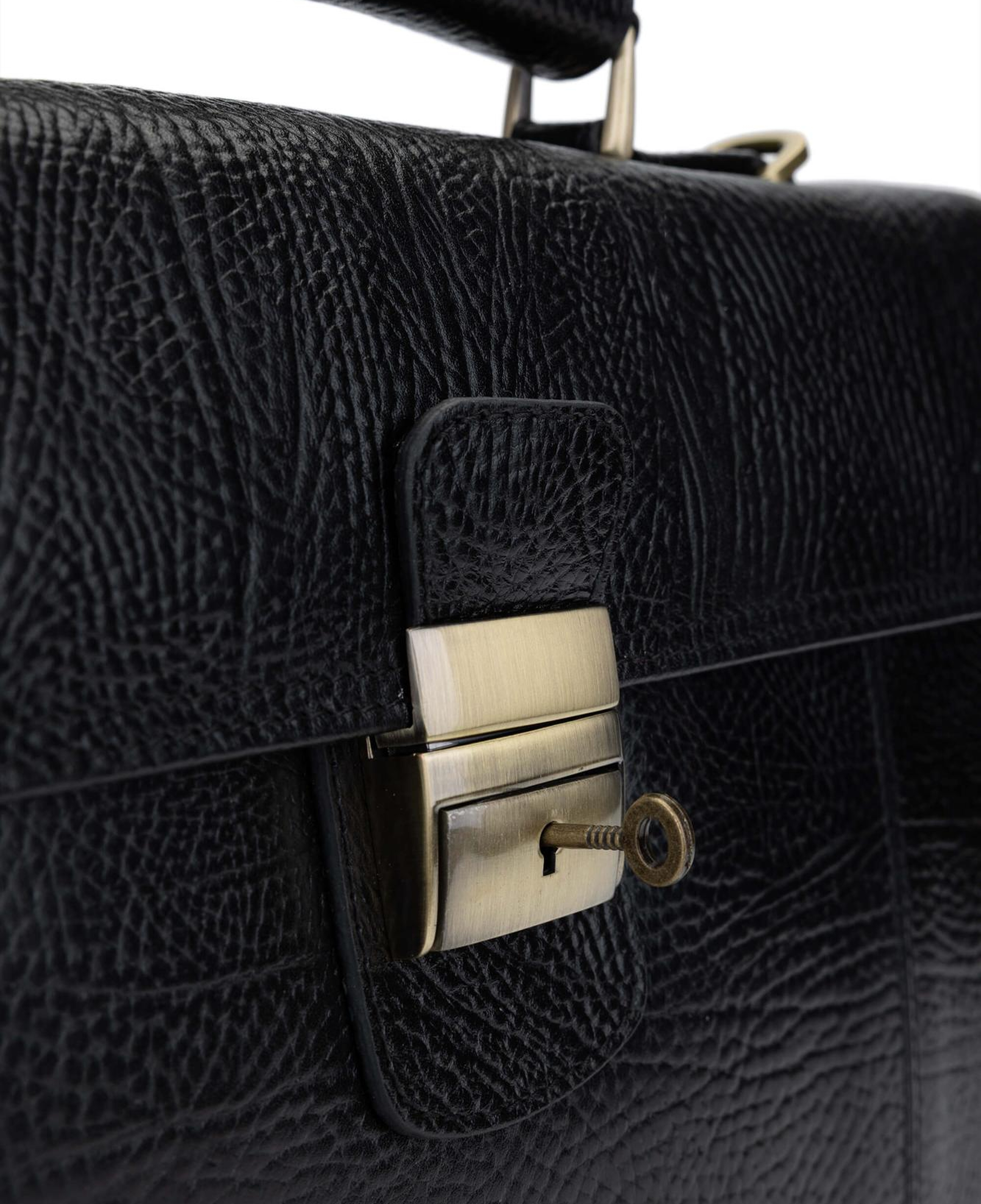 Tamer Tanca Erkek Hakiki Deri Siyah Evrak Çantası