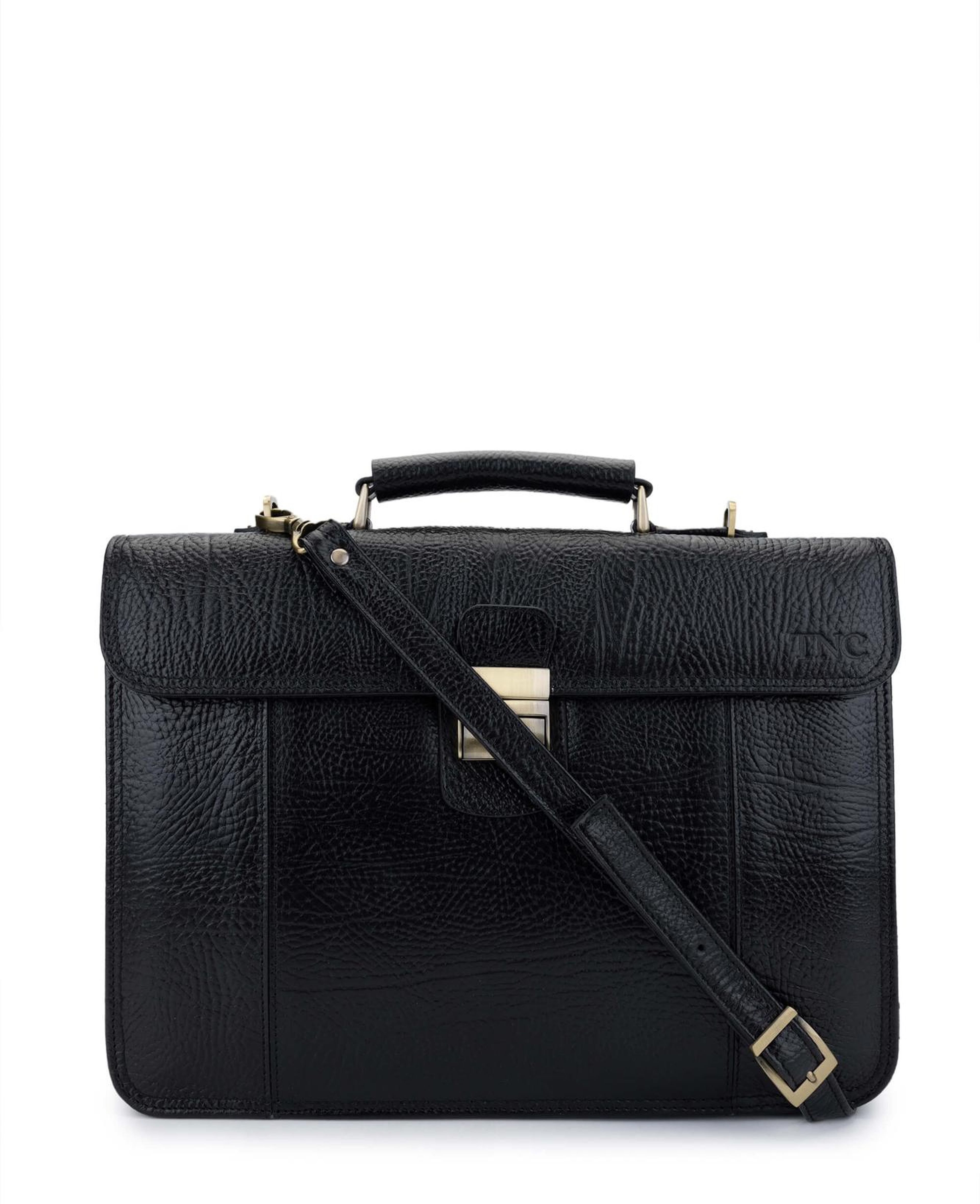 Tamer Tanca Erkek Hakiki Deri Siyah Evrak Çantası