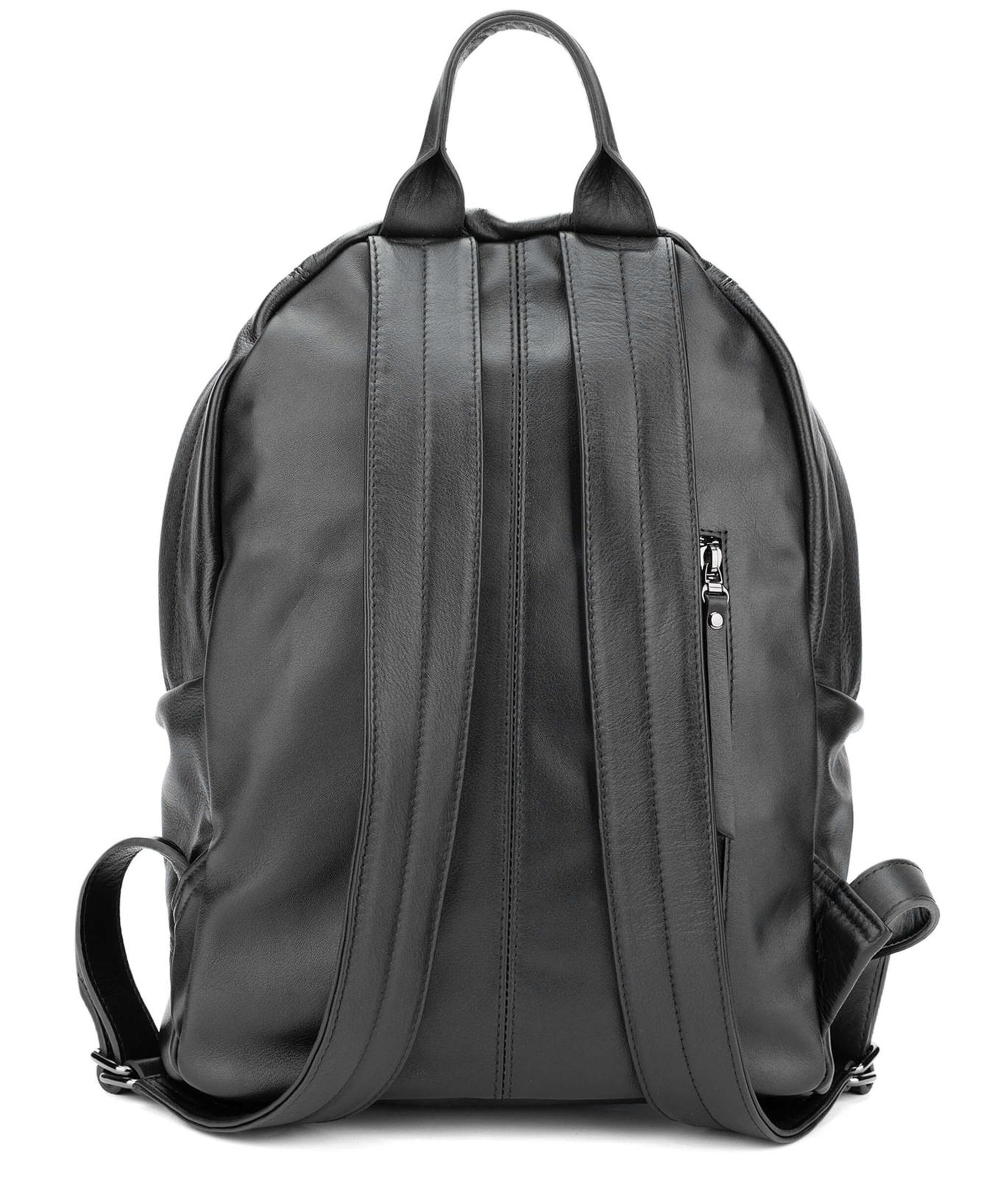 Tamer Tanca Erkek Hakiki Deri Siyah Sırt Çantası