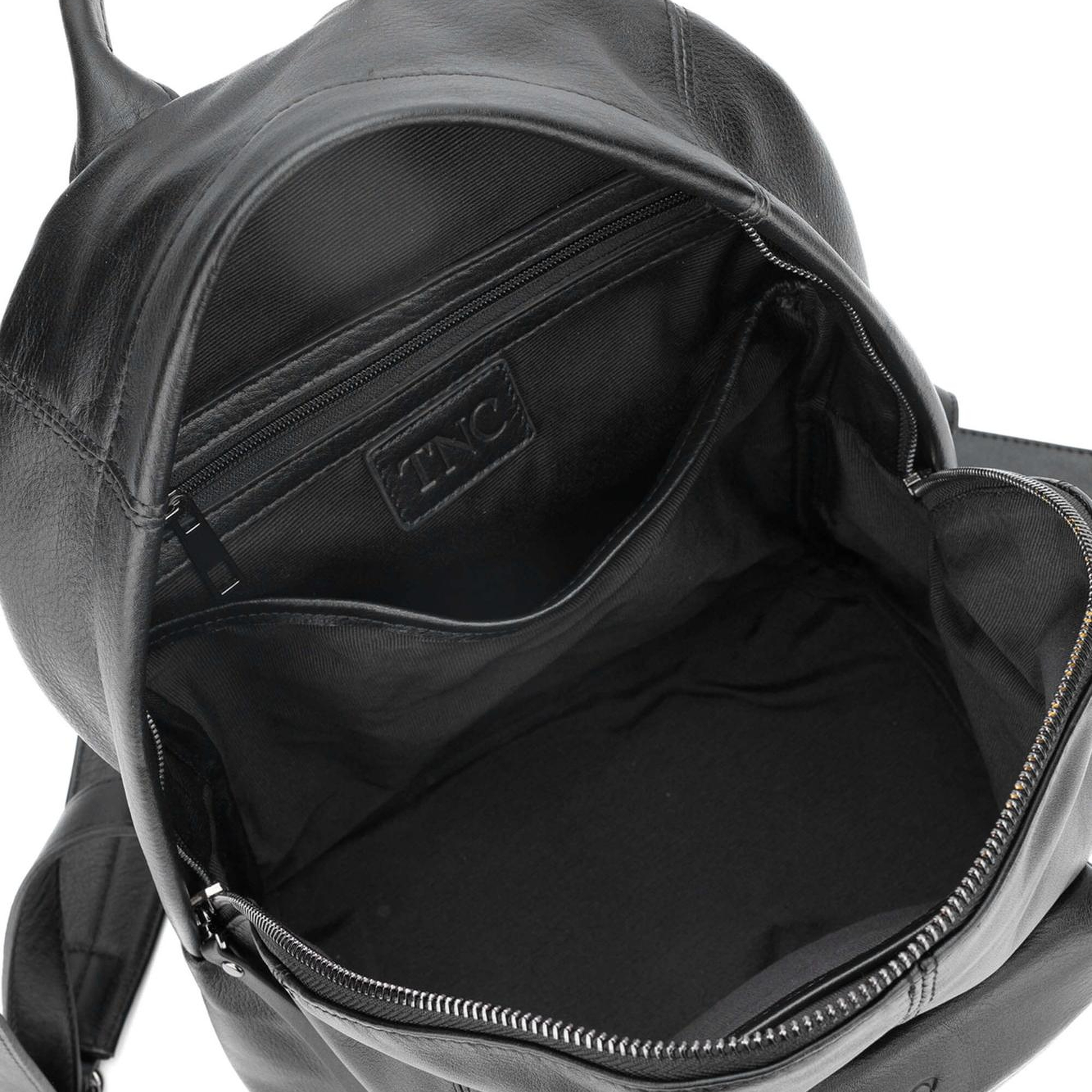 Tamer Tanca Erkek Hakiki Deri Siyah Sırt Çantası