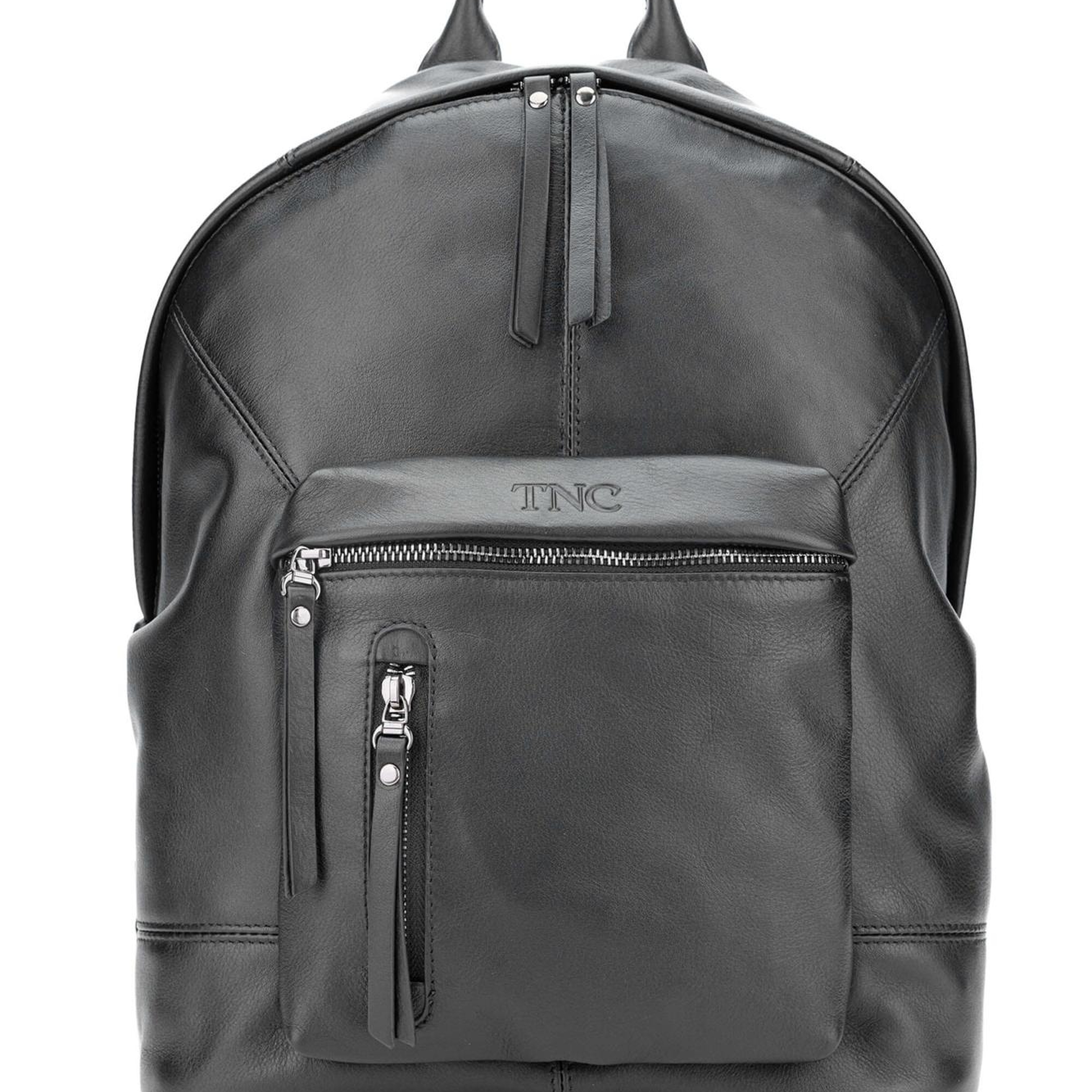 Tamer Tanca Erkek Hakiki Deri Siyah Sırt Çantası