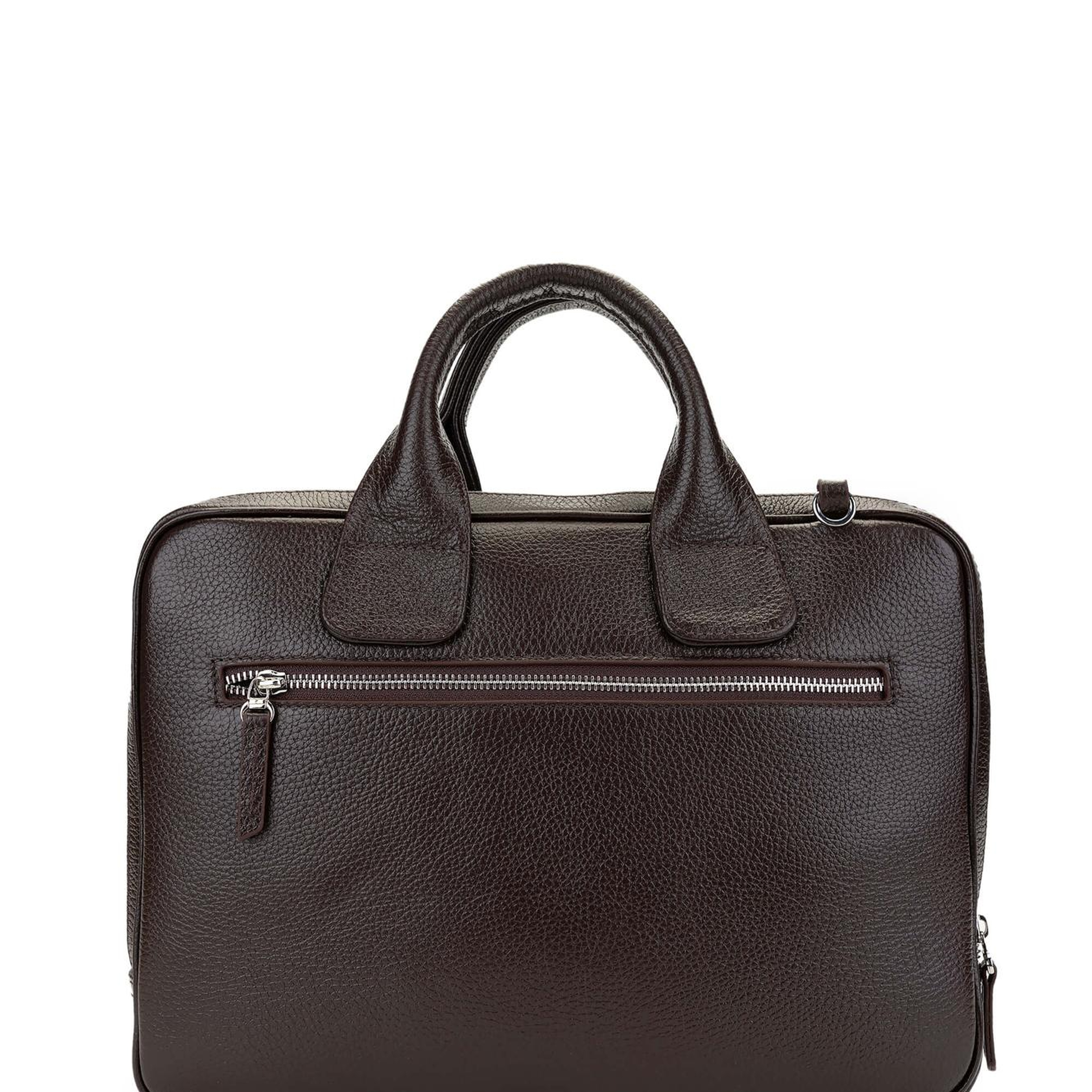 Tamer Tanca Unisex Hakiki Deri Kahverengi Evrak Çantası