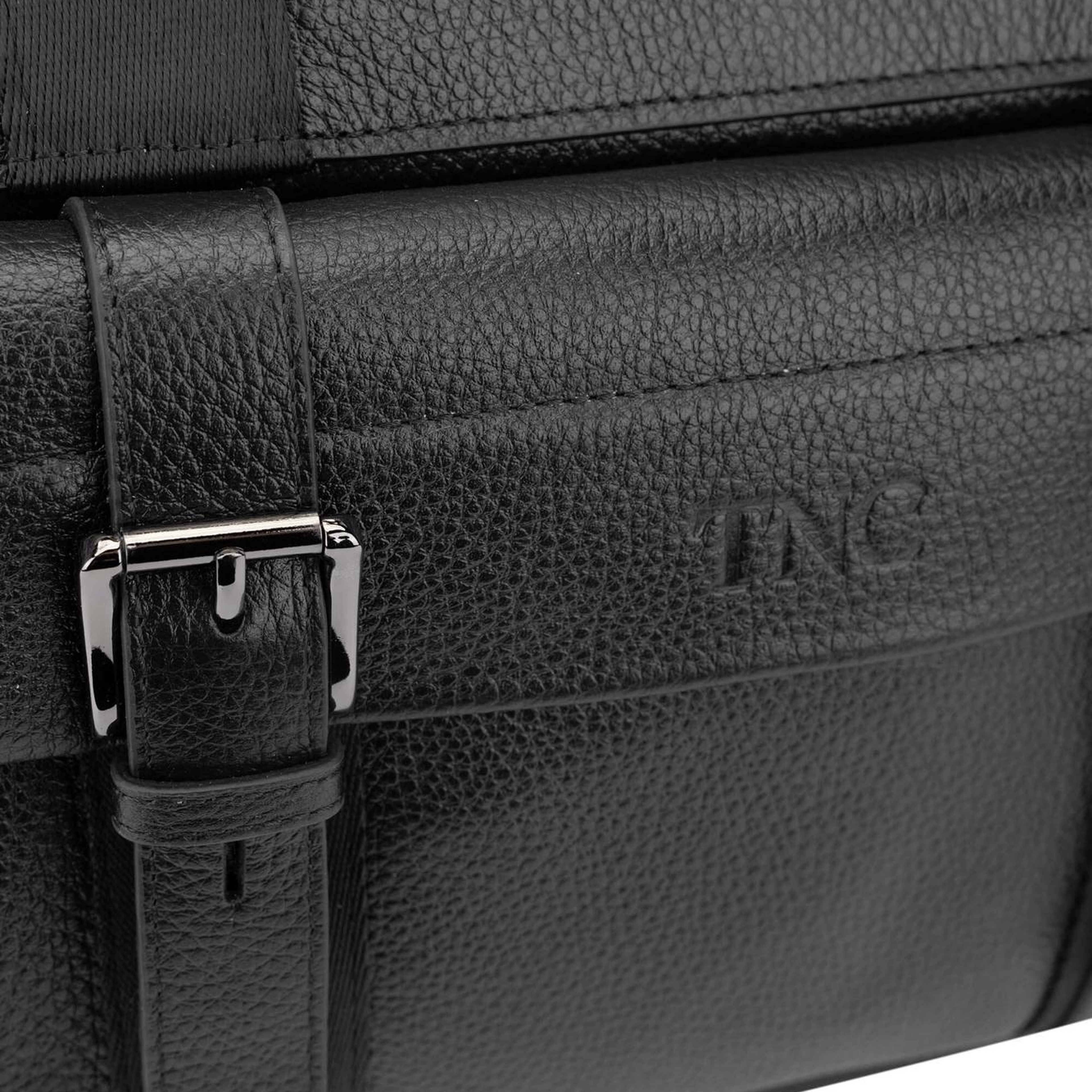 Tamer Tanca Erkek Hakiki Deri Siyah Floter Evrak Çantası