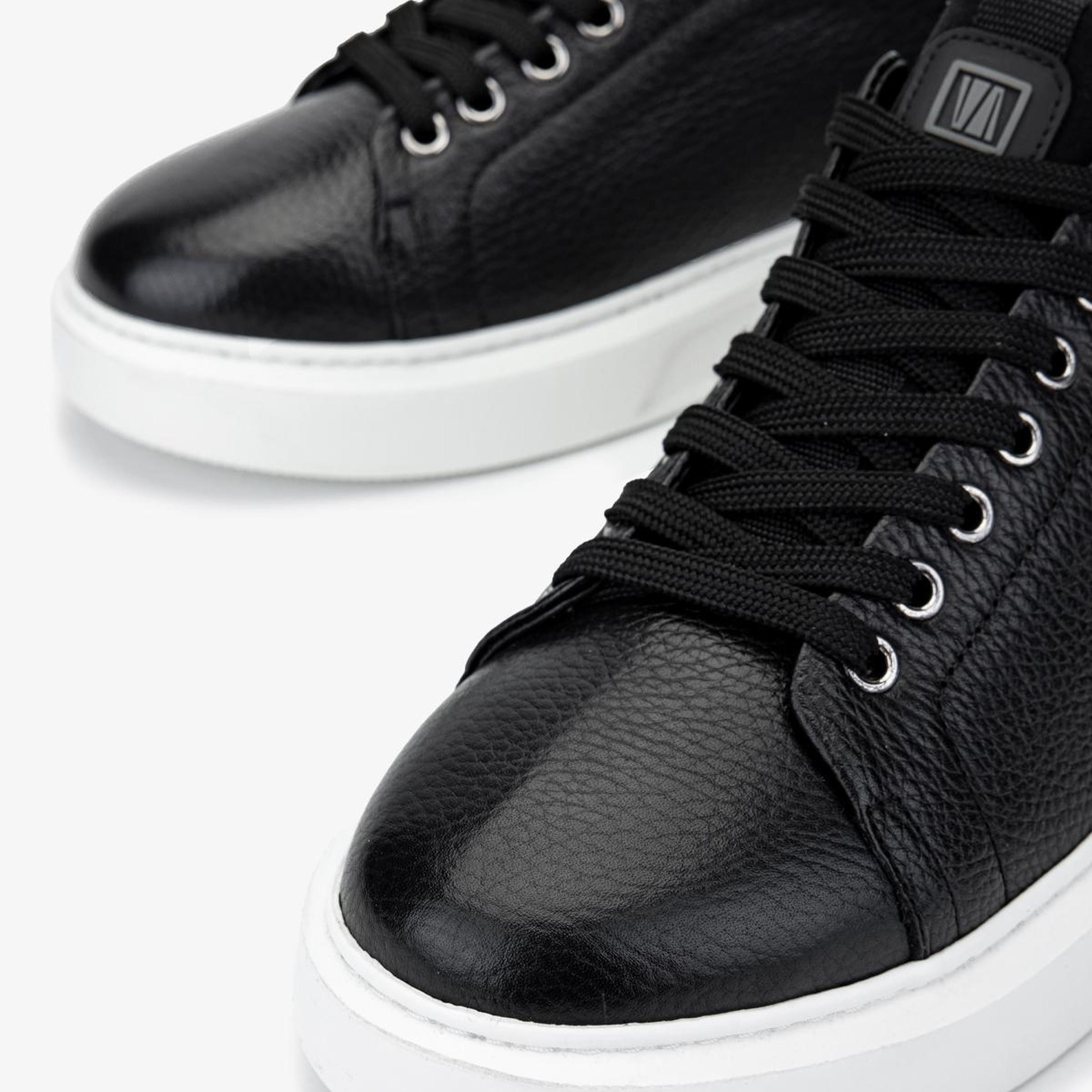 Valmenti Erkek Hakiki Deri Siyah Sneakers & Spor Ayakkabı