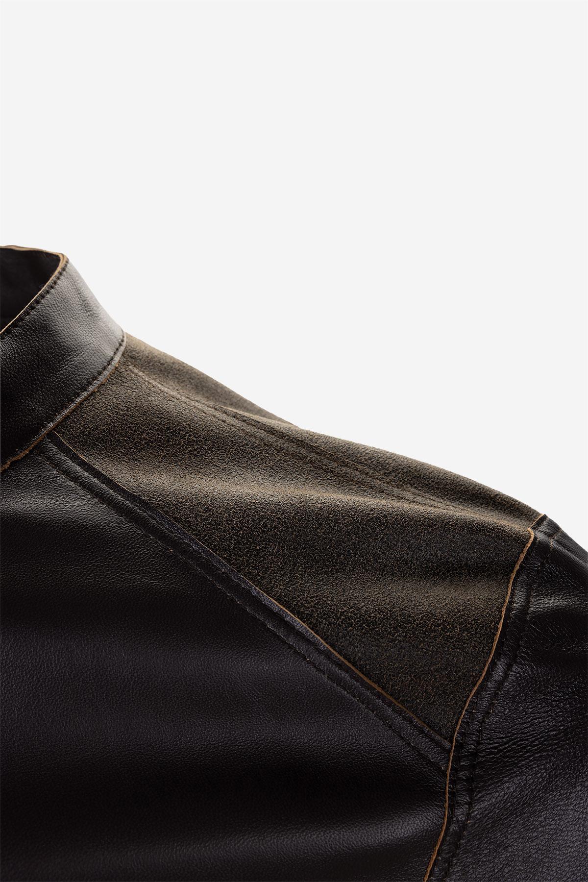 Valmenti Erkek Hakiki Deri Kahverengi Deri Mont