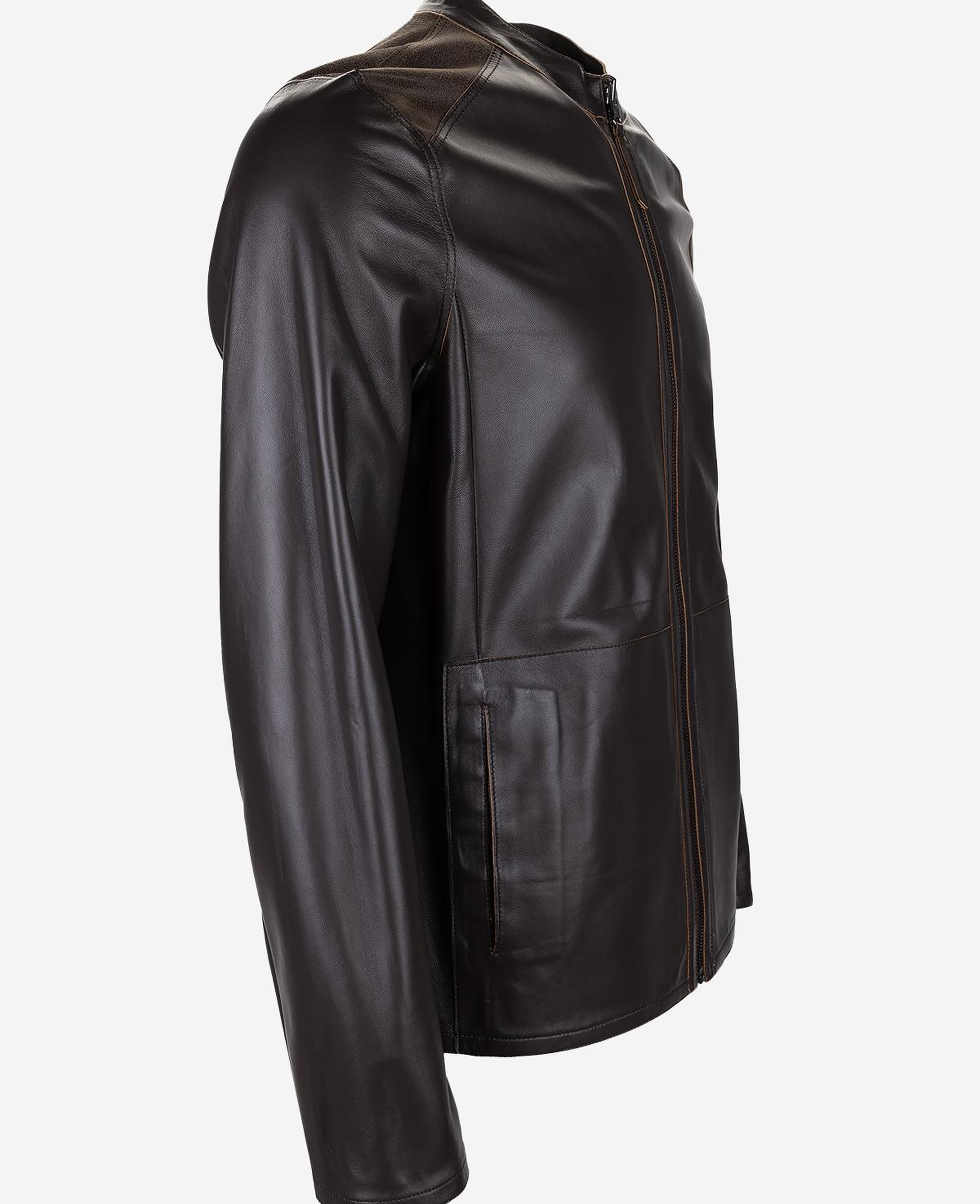 Valmenti Erkek Hakiki Deri Kahverengi Deri Mont