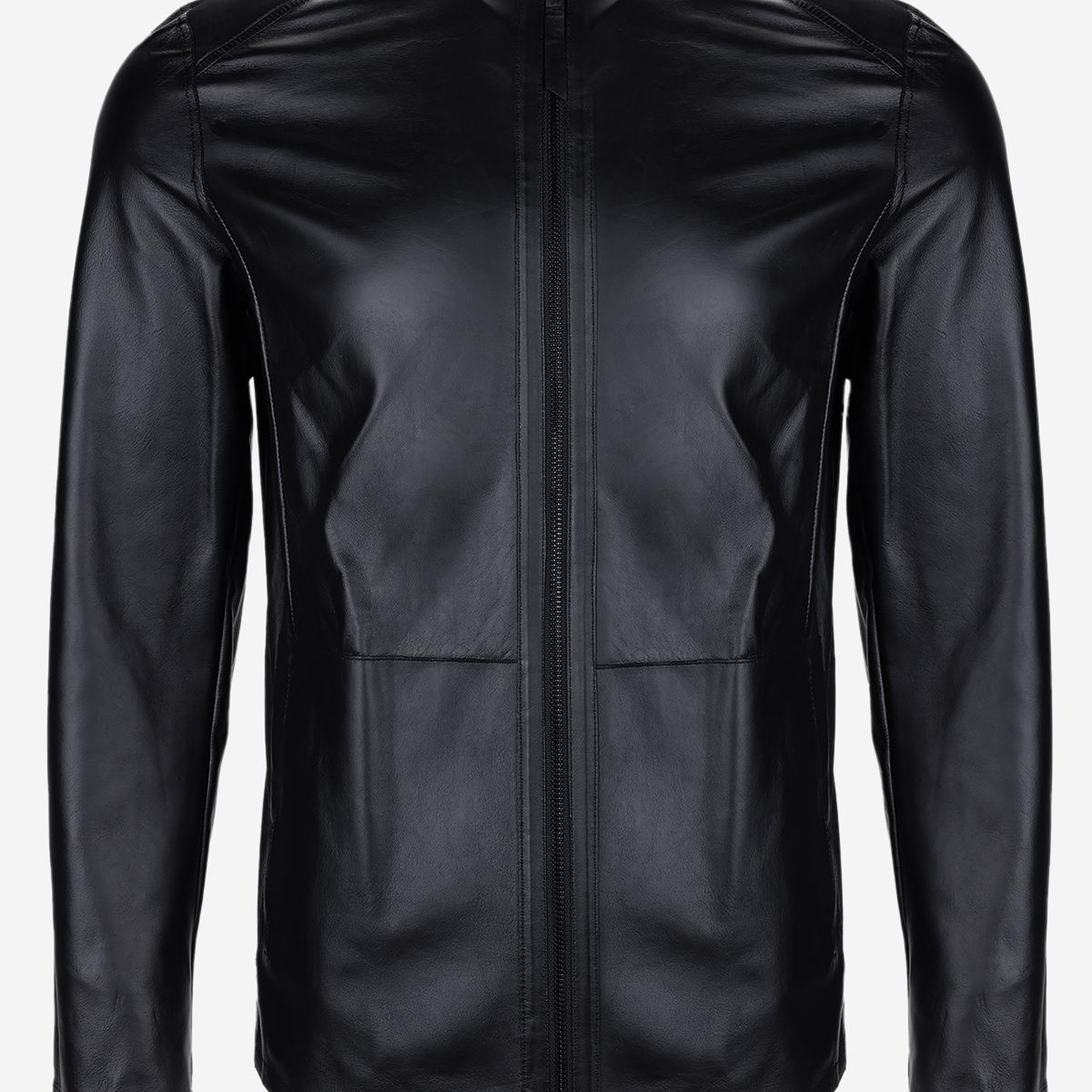 Valmenti Erkek Hakiki Deri Siyah Süet Deri Mont