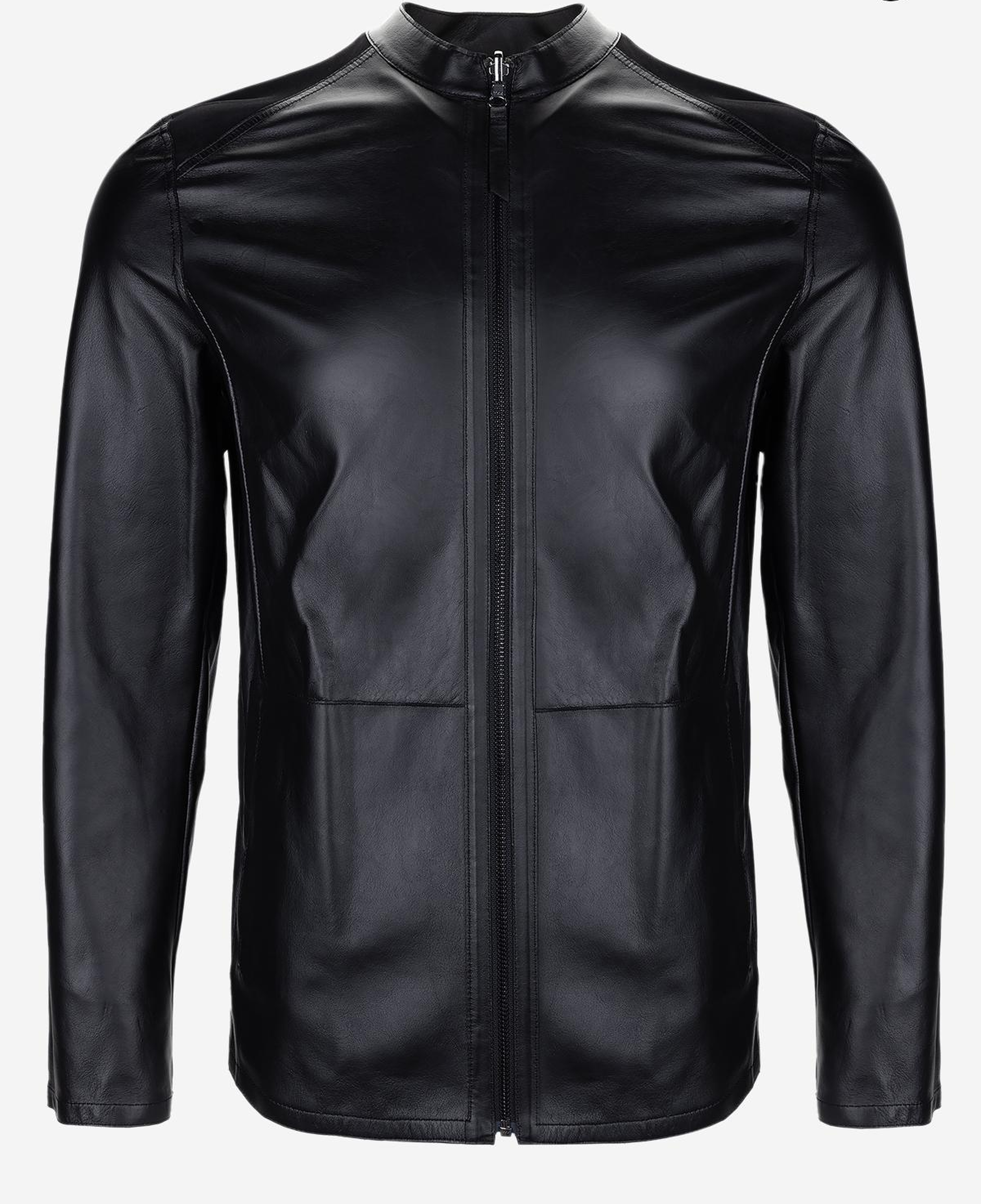 Valmenti Erkek Hakiki Deri Siyah Süet Deri Mont