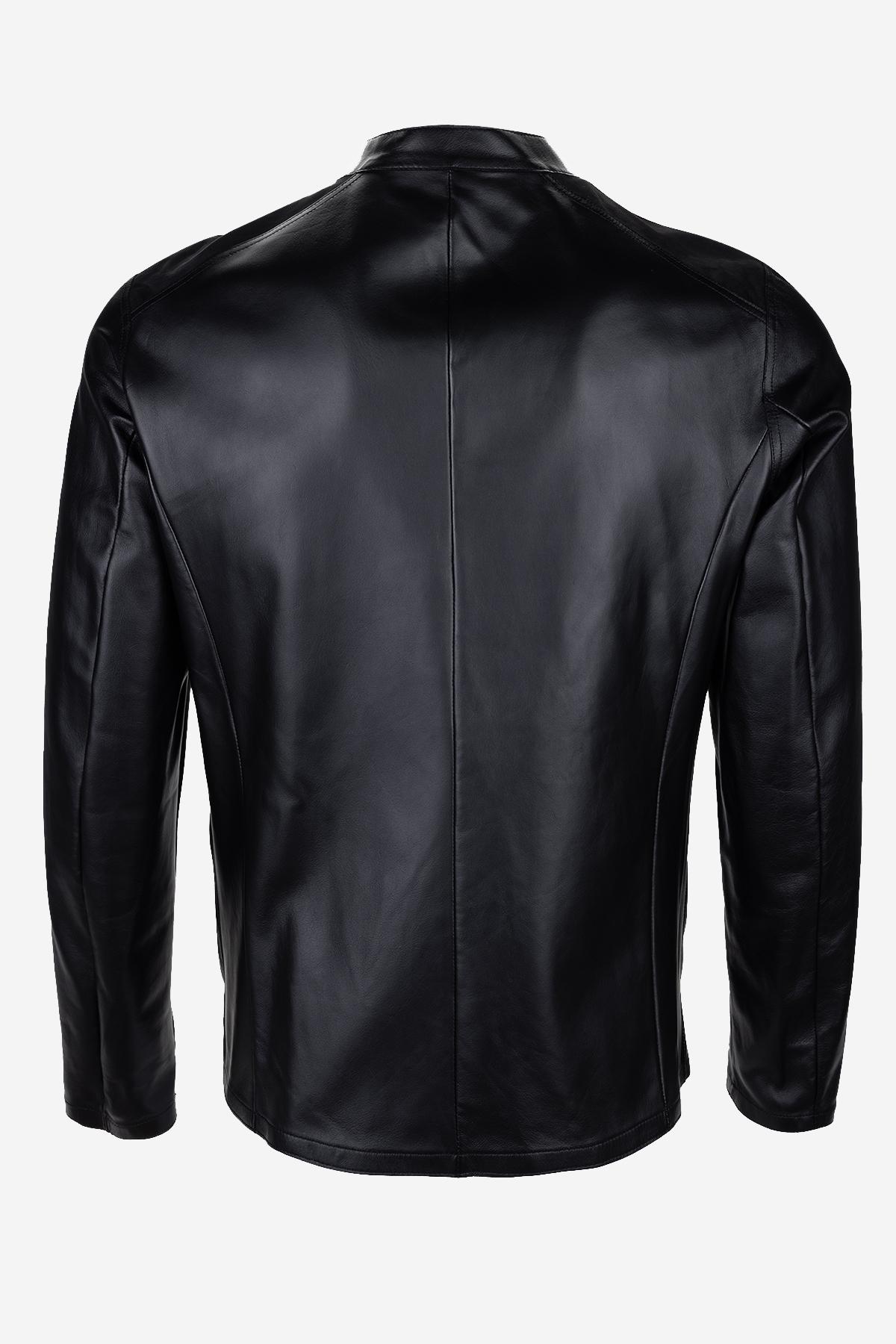 Valmenti Erkek Hakiki Deri Siyah Süet Deri Mont