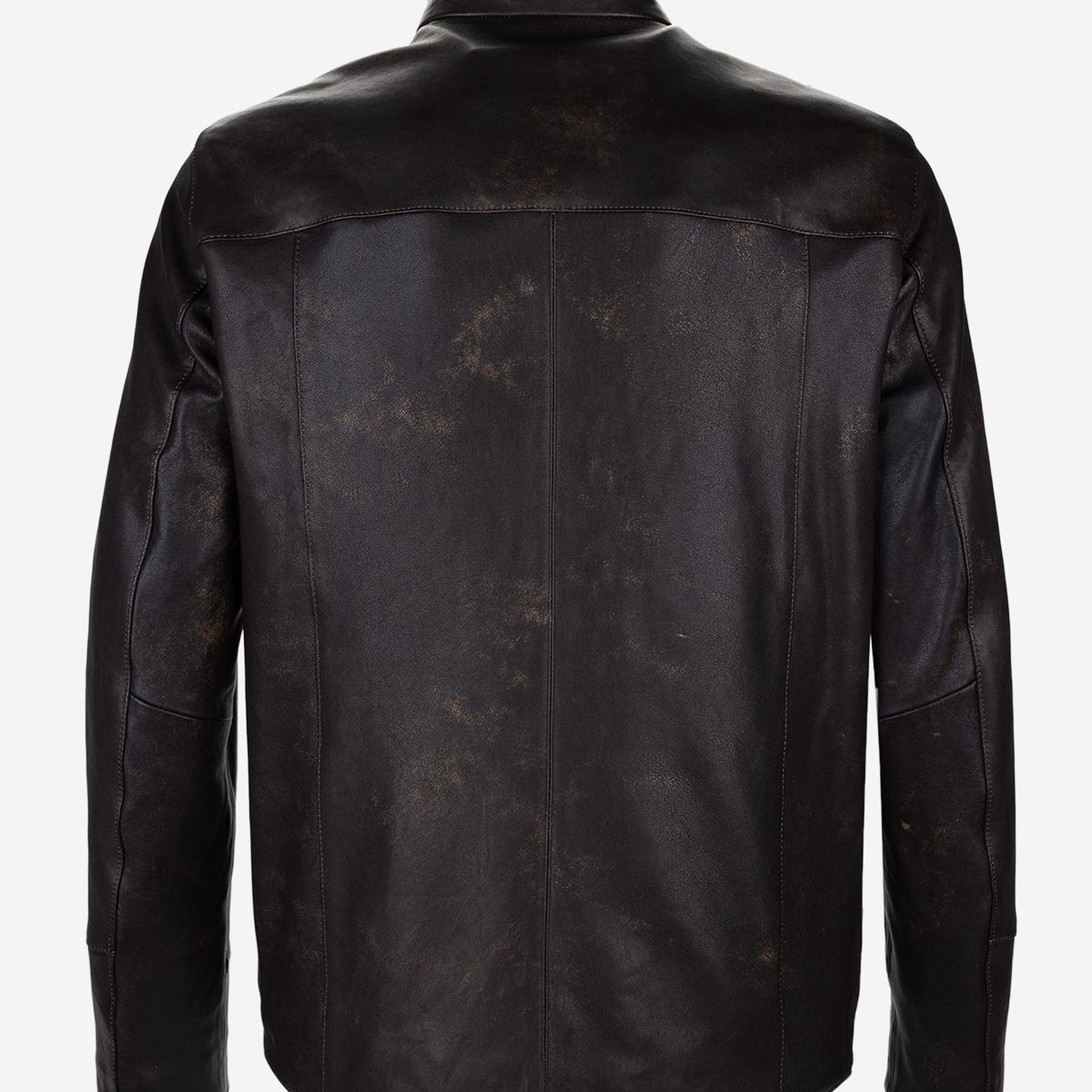 Valmenti Erkek Hakiki Deri Viski Eskitme Deri Mont