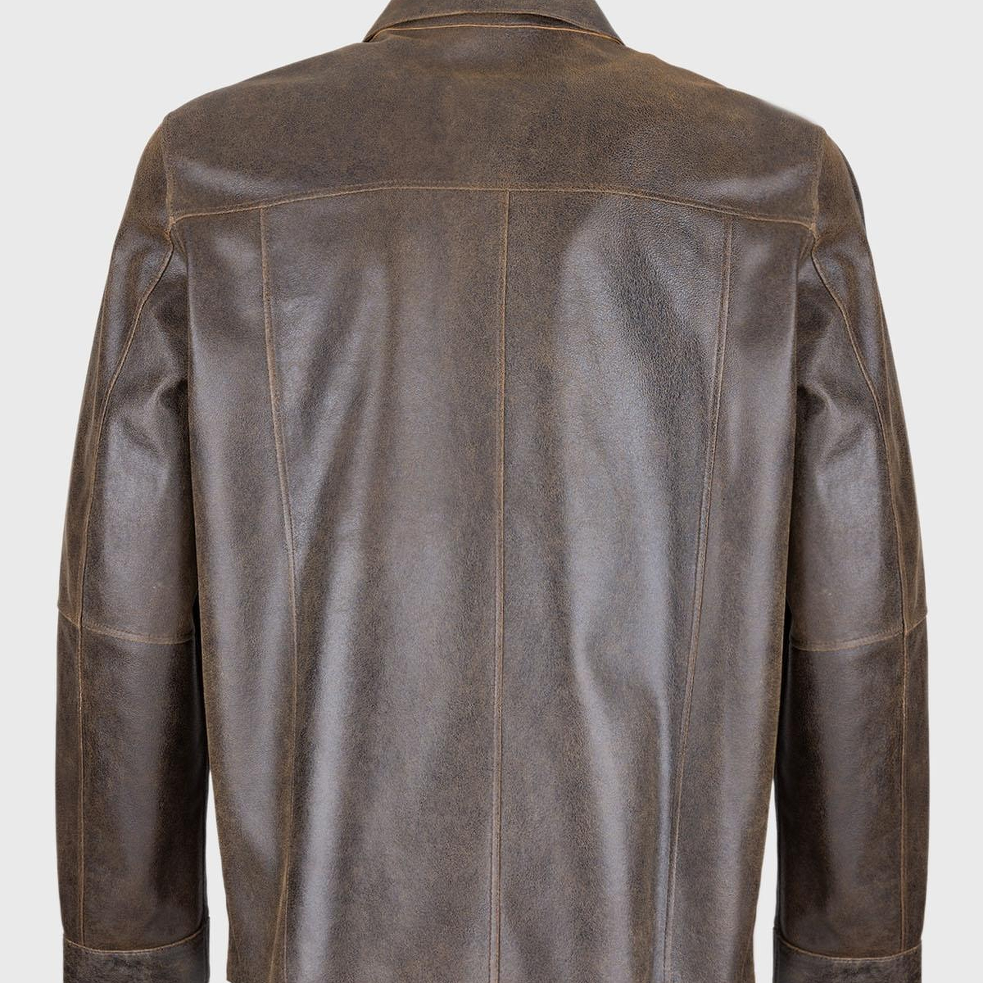 Valmenti Erkek Hakiki Deri Taba Deri Mont