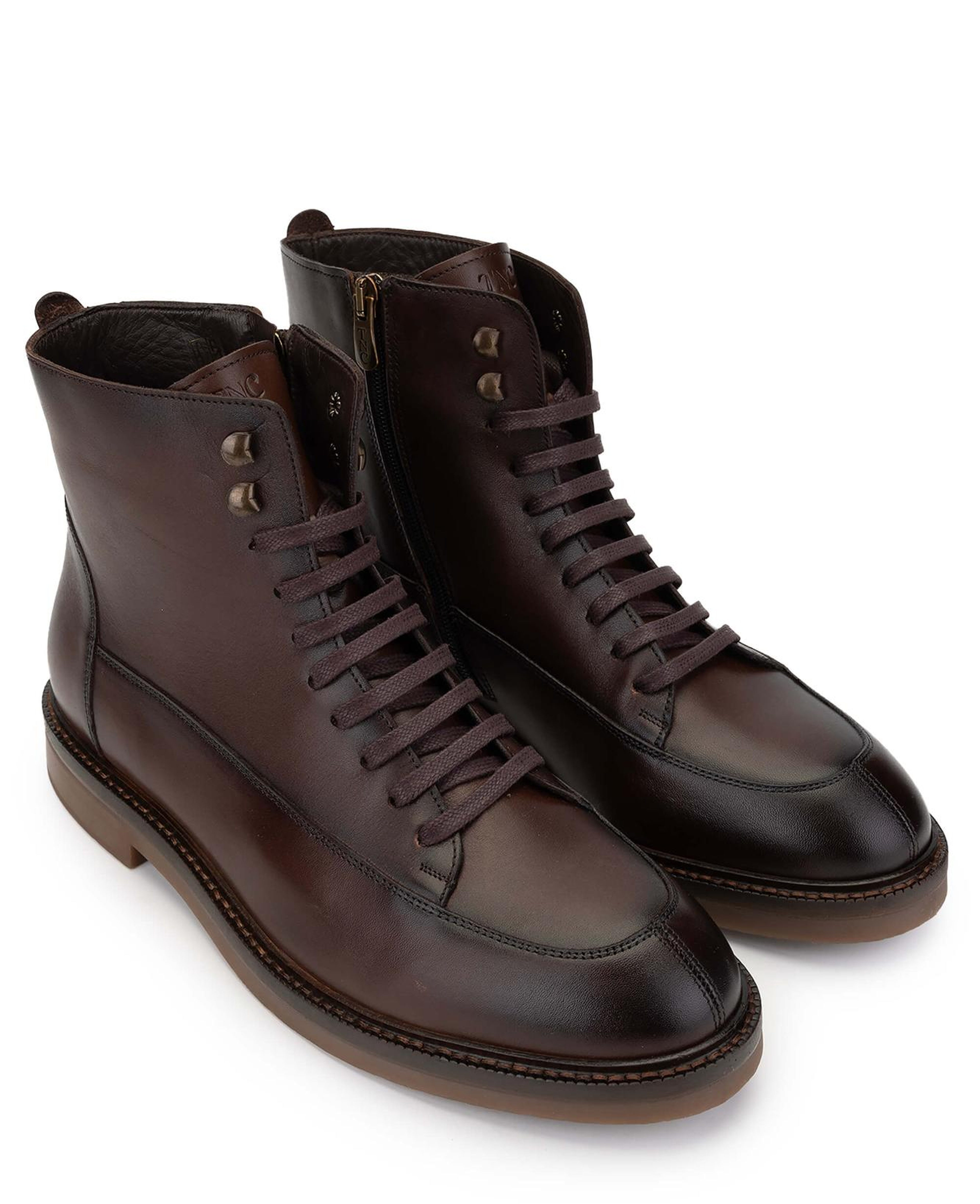 Tamer Tanca Erkek Hakiki Deri Kahverengi Casual Bot