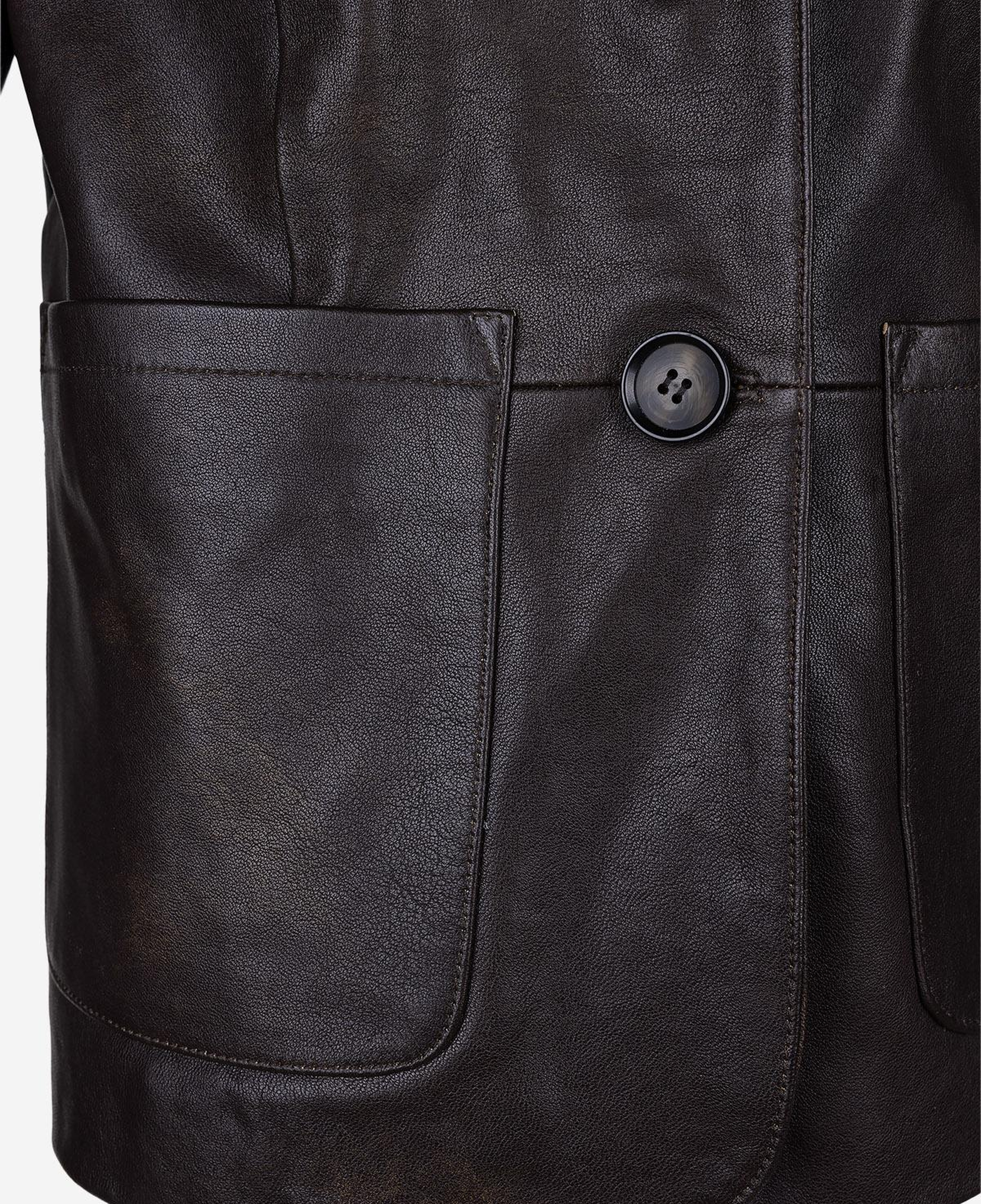 Valmenti Kadın Hakiki Deri Viski Eskitme Deri Mont