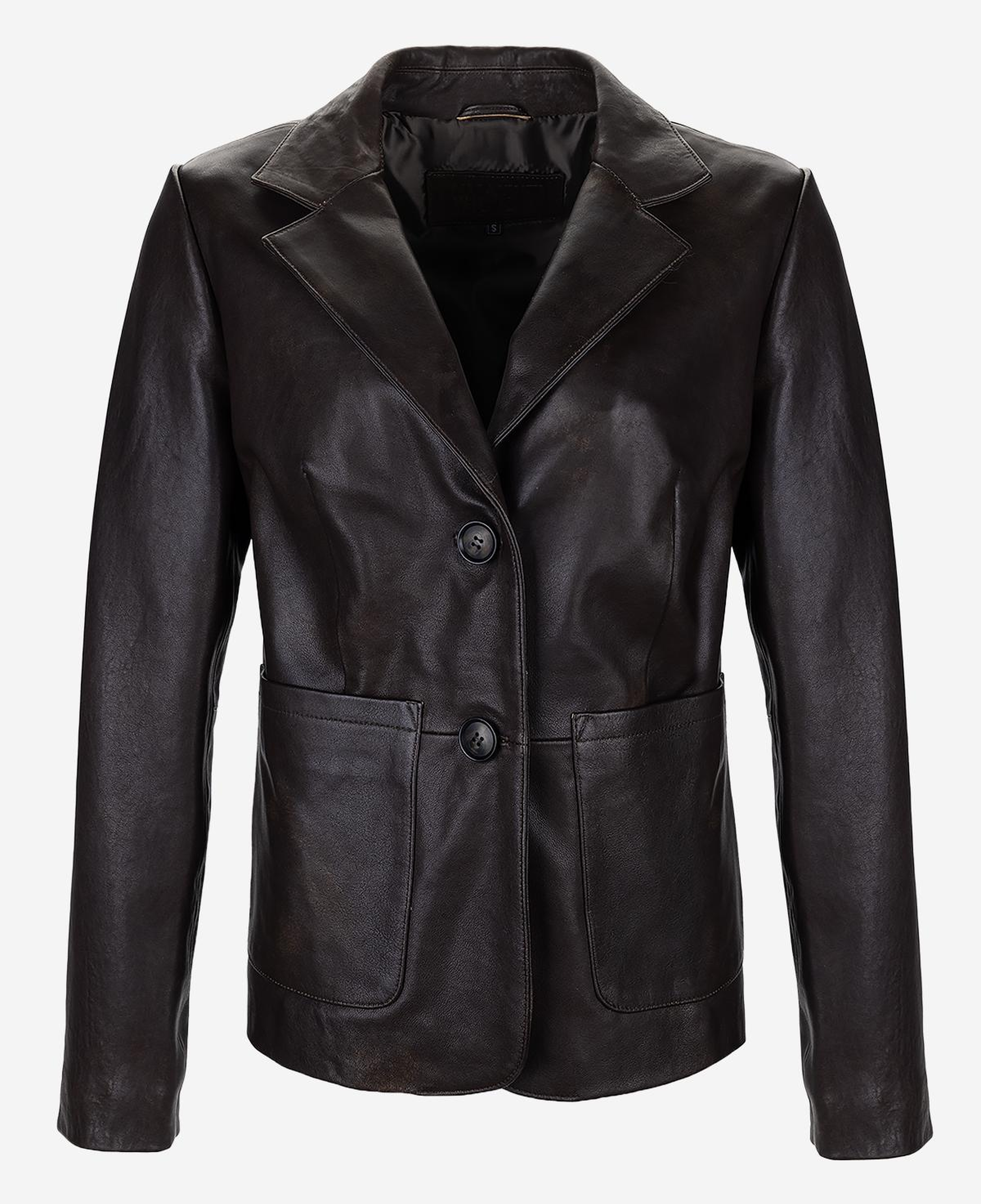 Valmenti Kadın Hakiki Deri Viski Eskitme Deri Mont