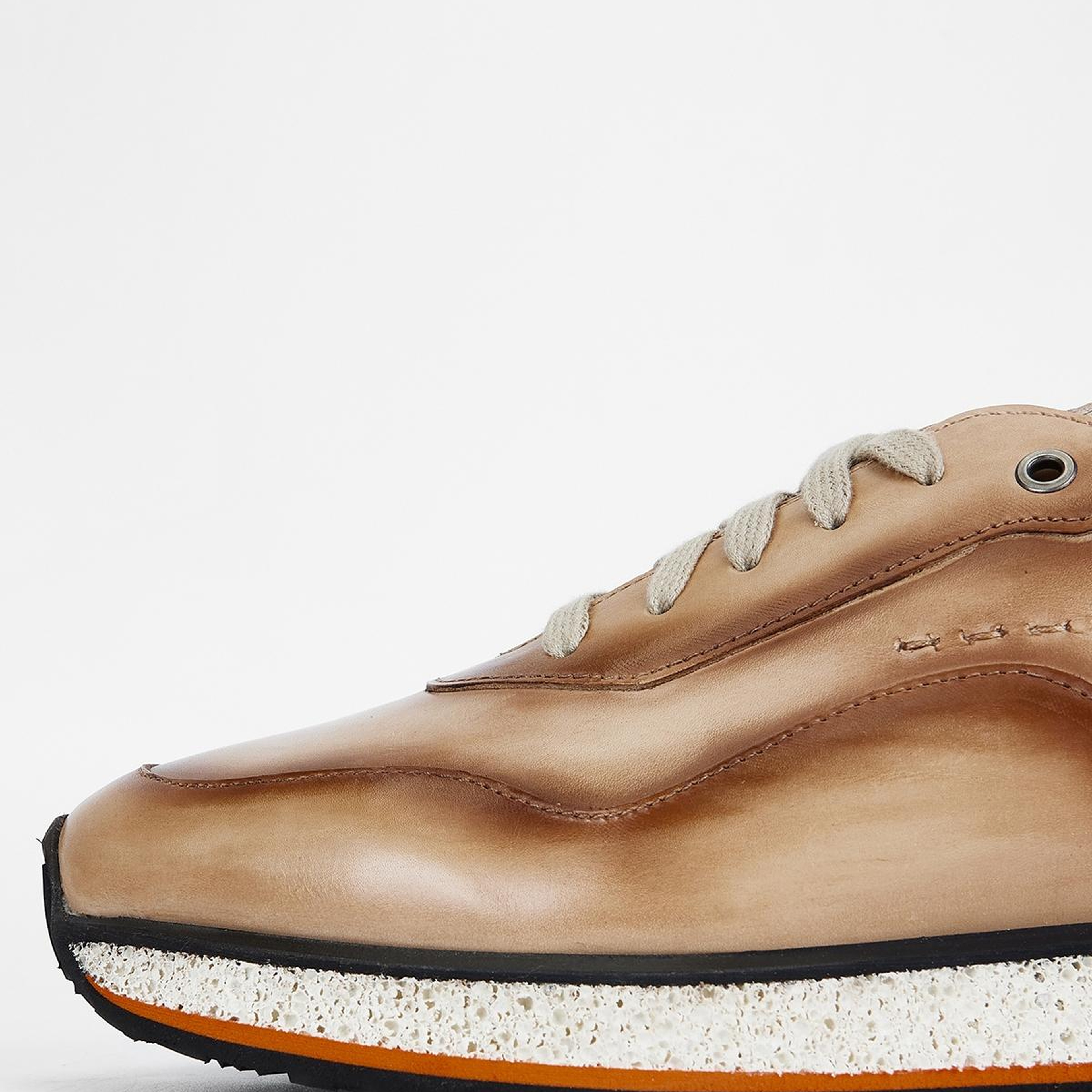 Branchini Erkek Hakiki Deri Bej Sneakers & Spor Ayakkabı