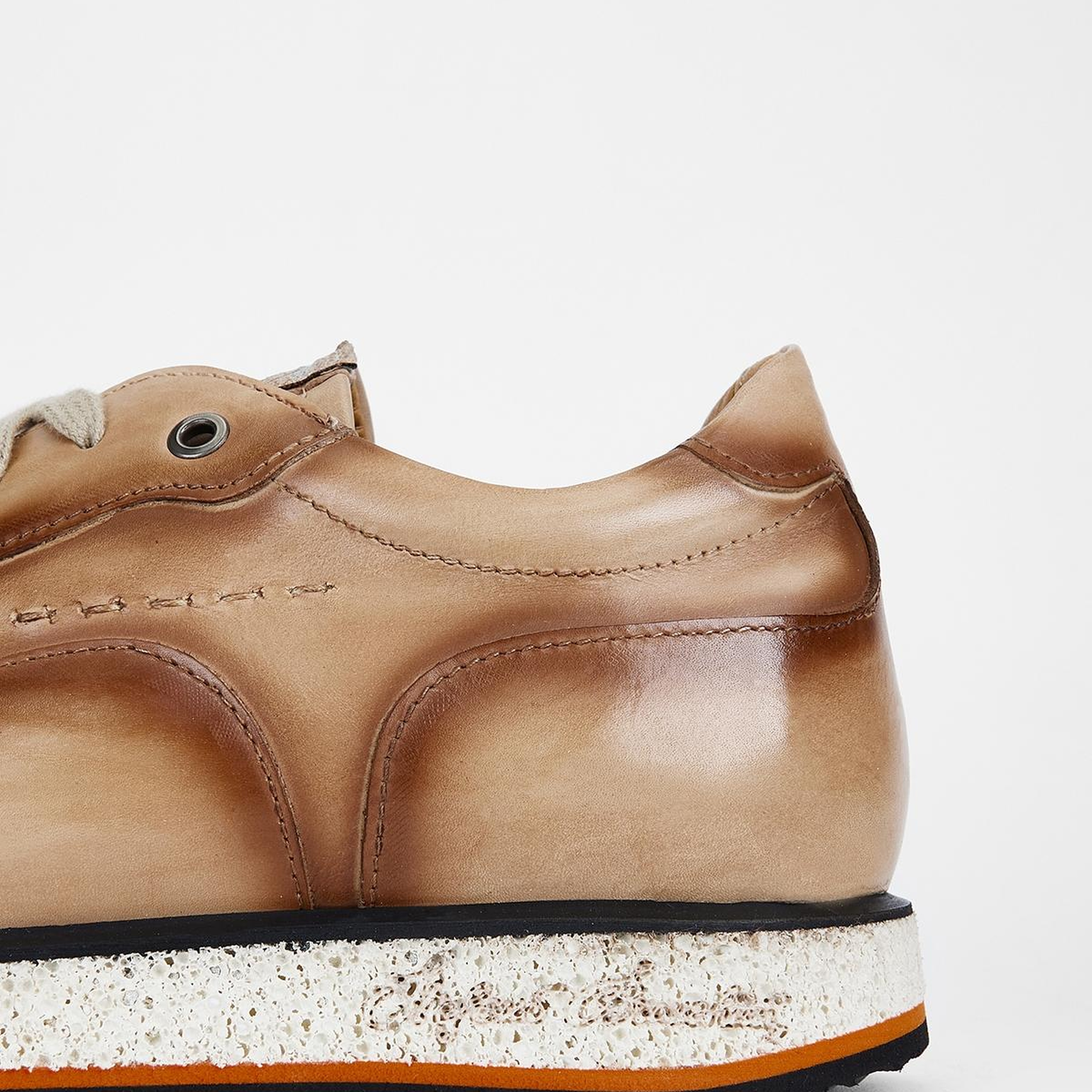 Branchini Erkek Hakiki Deri Bej Sneakers & Spor Ayakkabı